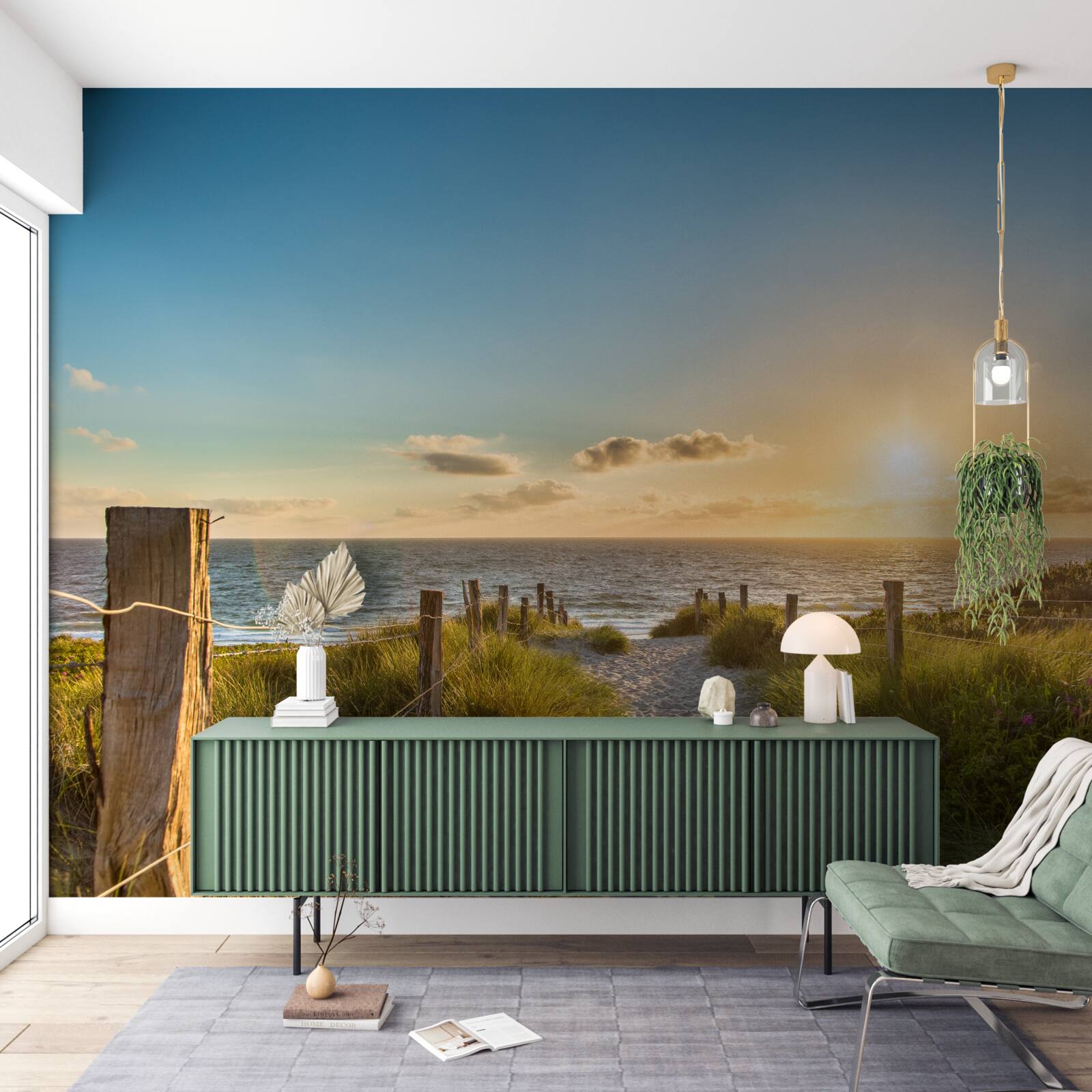 Papier peint l'île de texel au large de la côte de