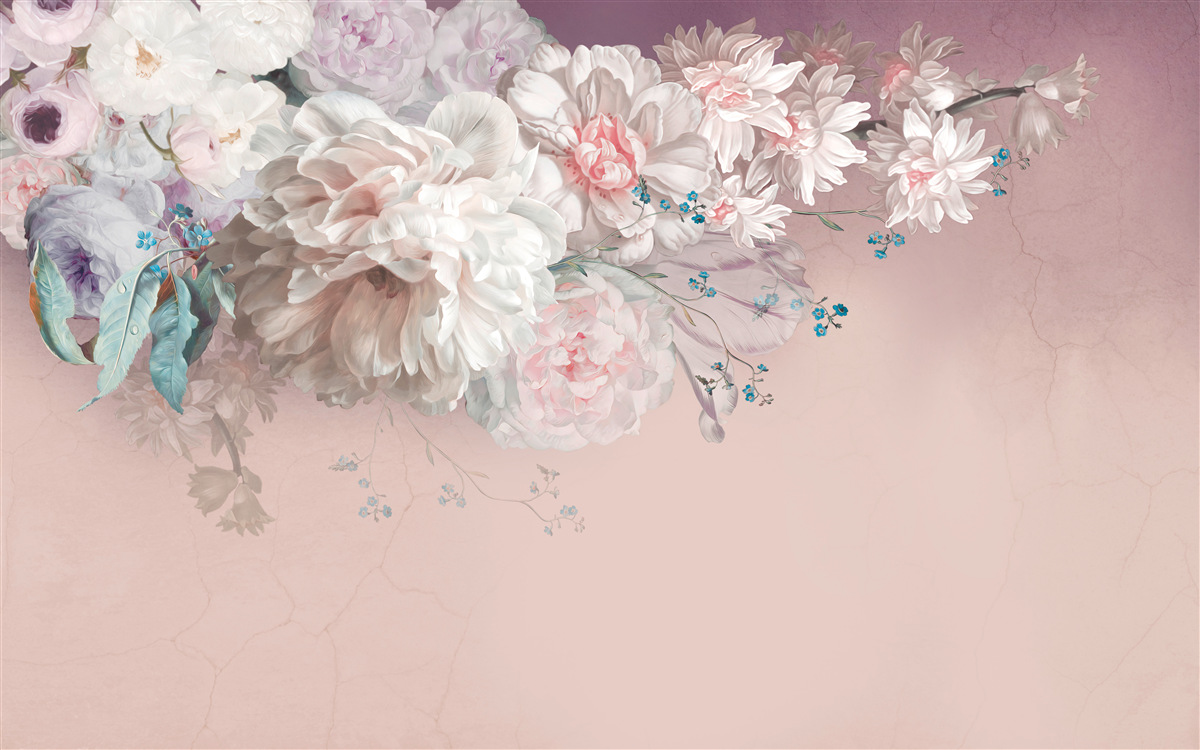 Papier peint des bourgeons délicats et clairs se développent sur un rameau