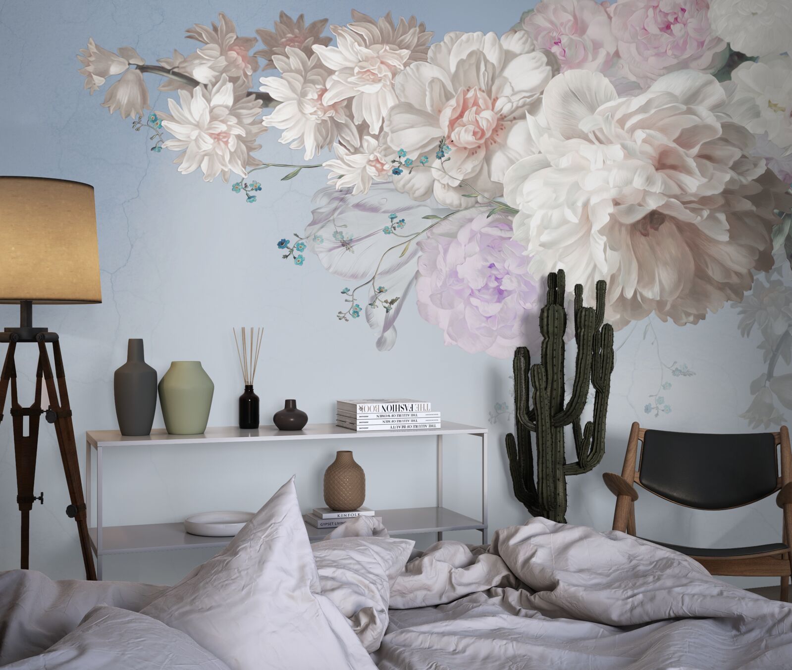 Papier peint une fine branche d'un arbre adulte en pleine floraison