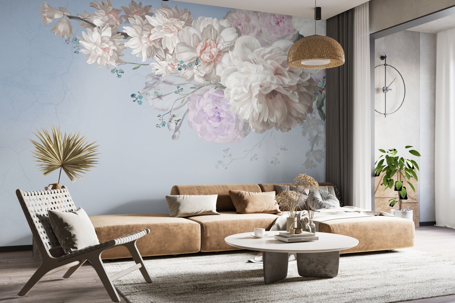 Papier peint une fine branche d'un arbre adulte en pleine floraison