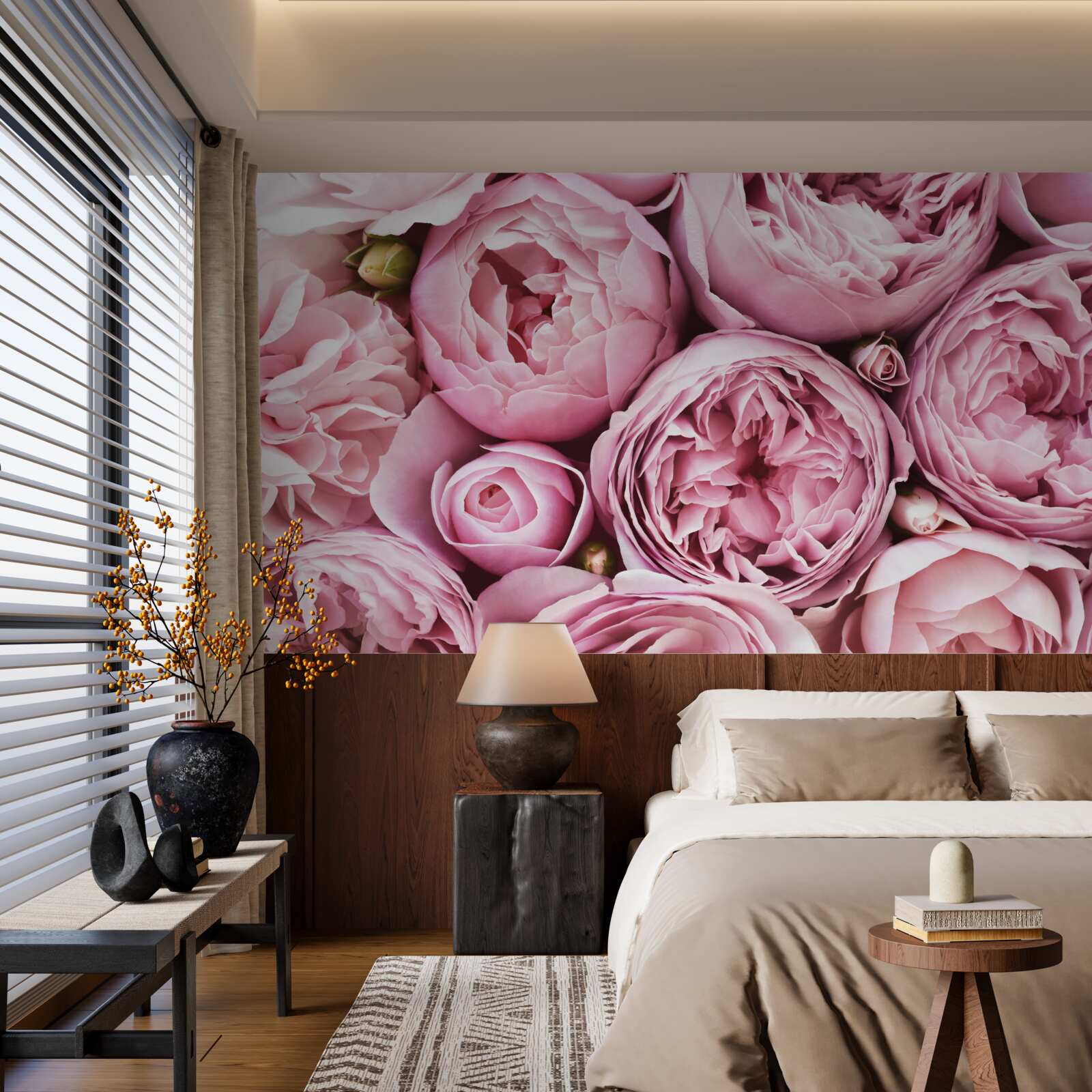 Papier peint une rose dans un bouquet est un spectacle inoubliable