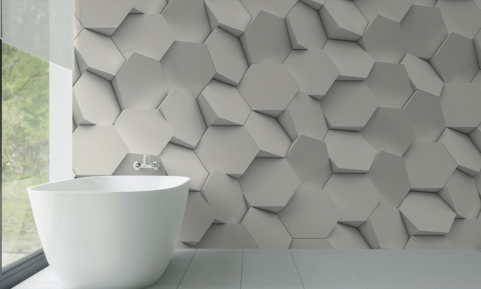 Papier peint les hexagones tournent dans des directions différentes