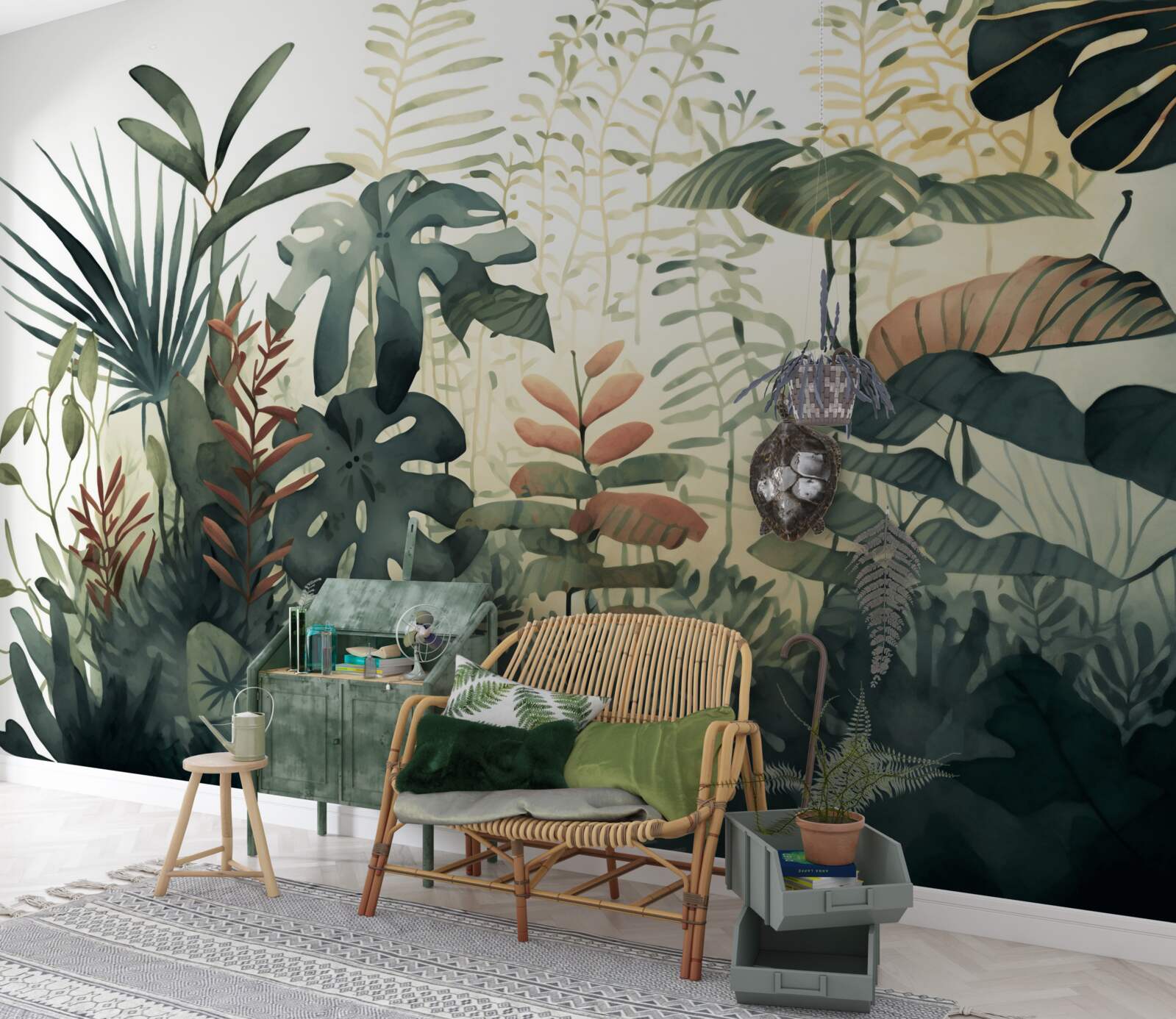 Papier peint la nuit enveloppe les tropiques