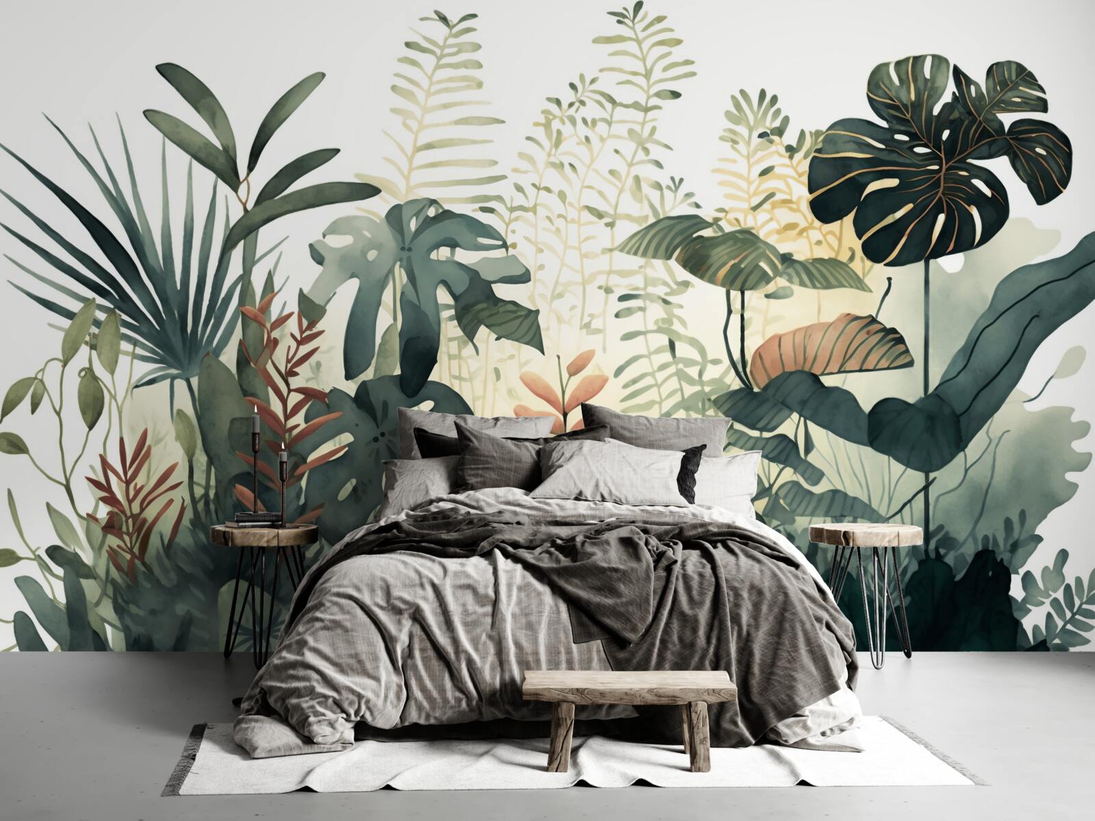 Papier peint la nuit enveloppe les tropiques