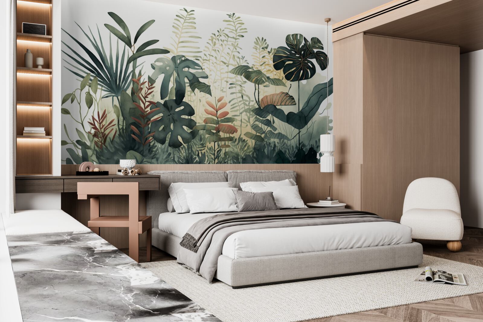 Papier peint la nuit enveloppe les tropiques