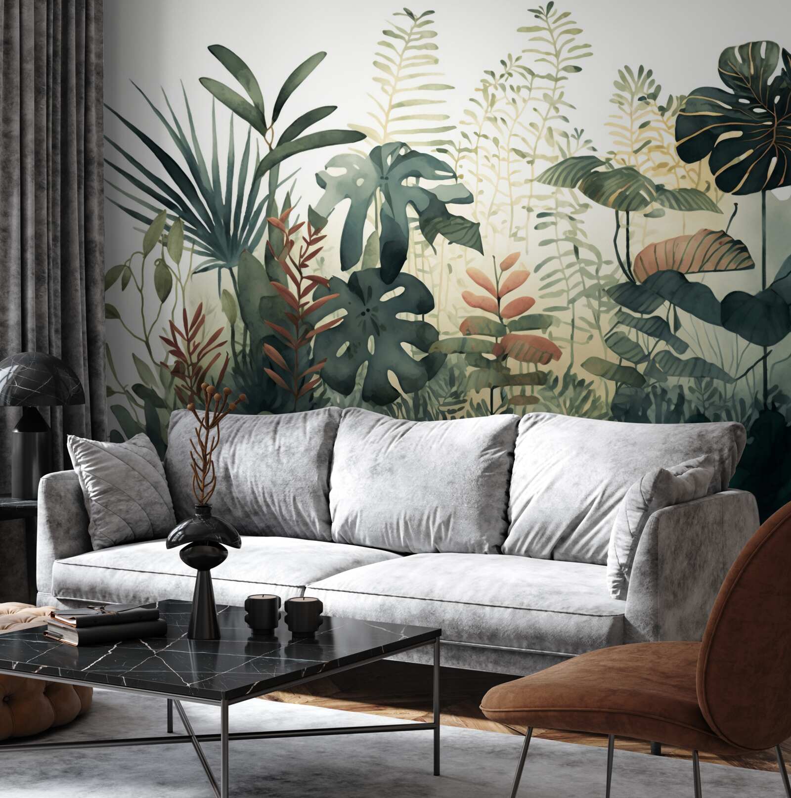 Papier peint la nuit enveloppe les tropiques