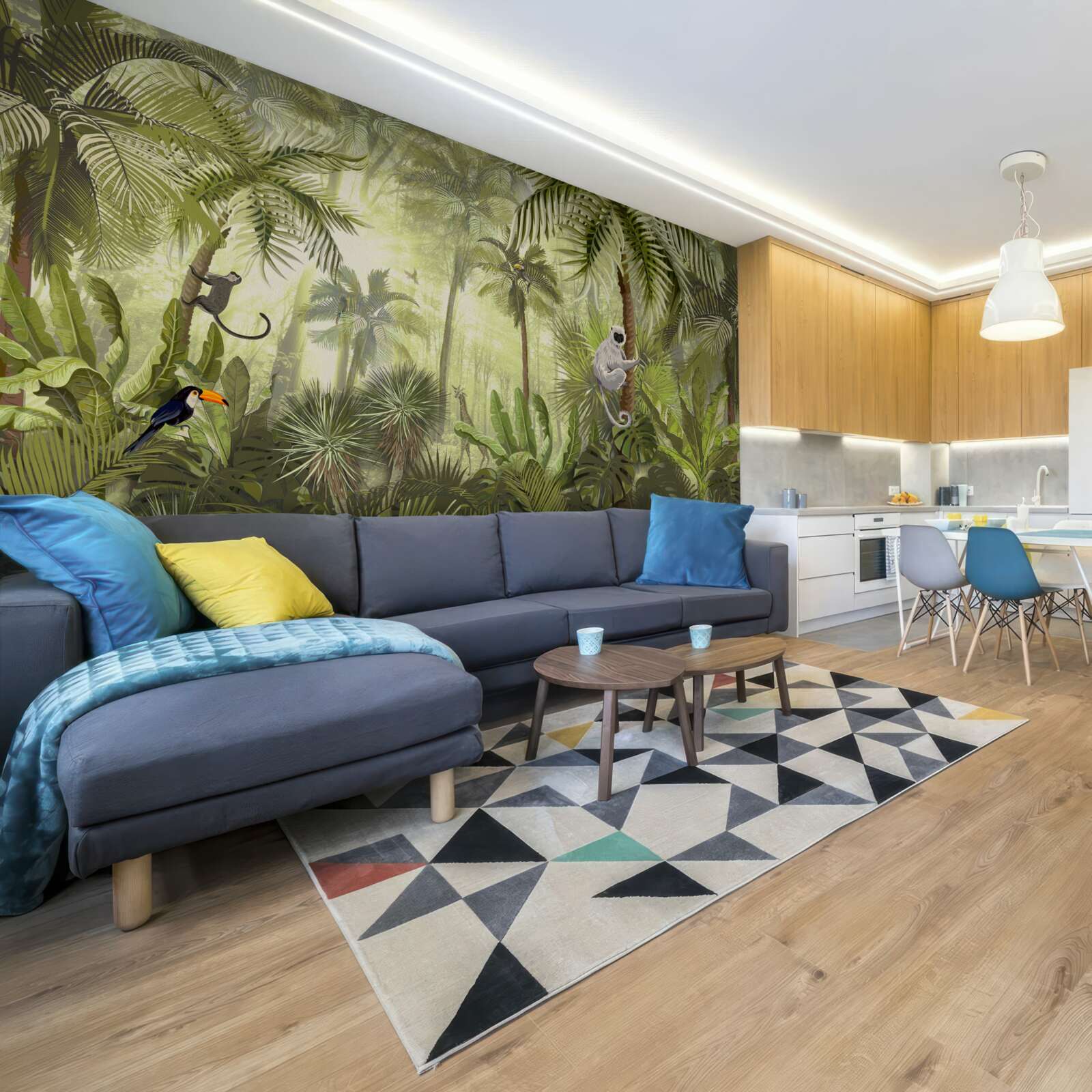 Papier peint brouillard matinal dans les régions tropicales