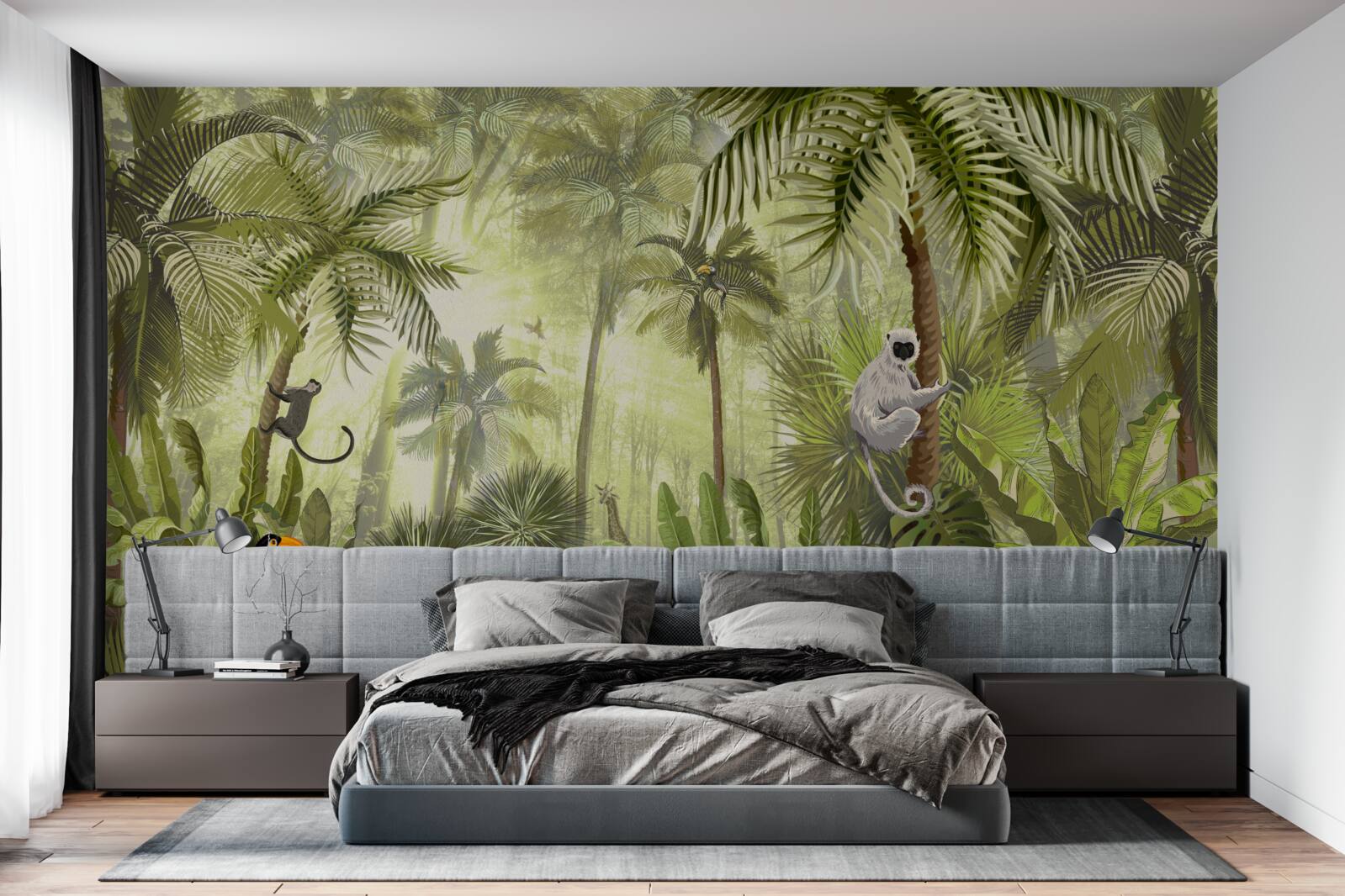 Papier peint brouillard matinal dans les régions tropicales