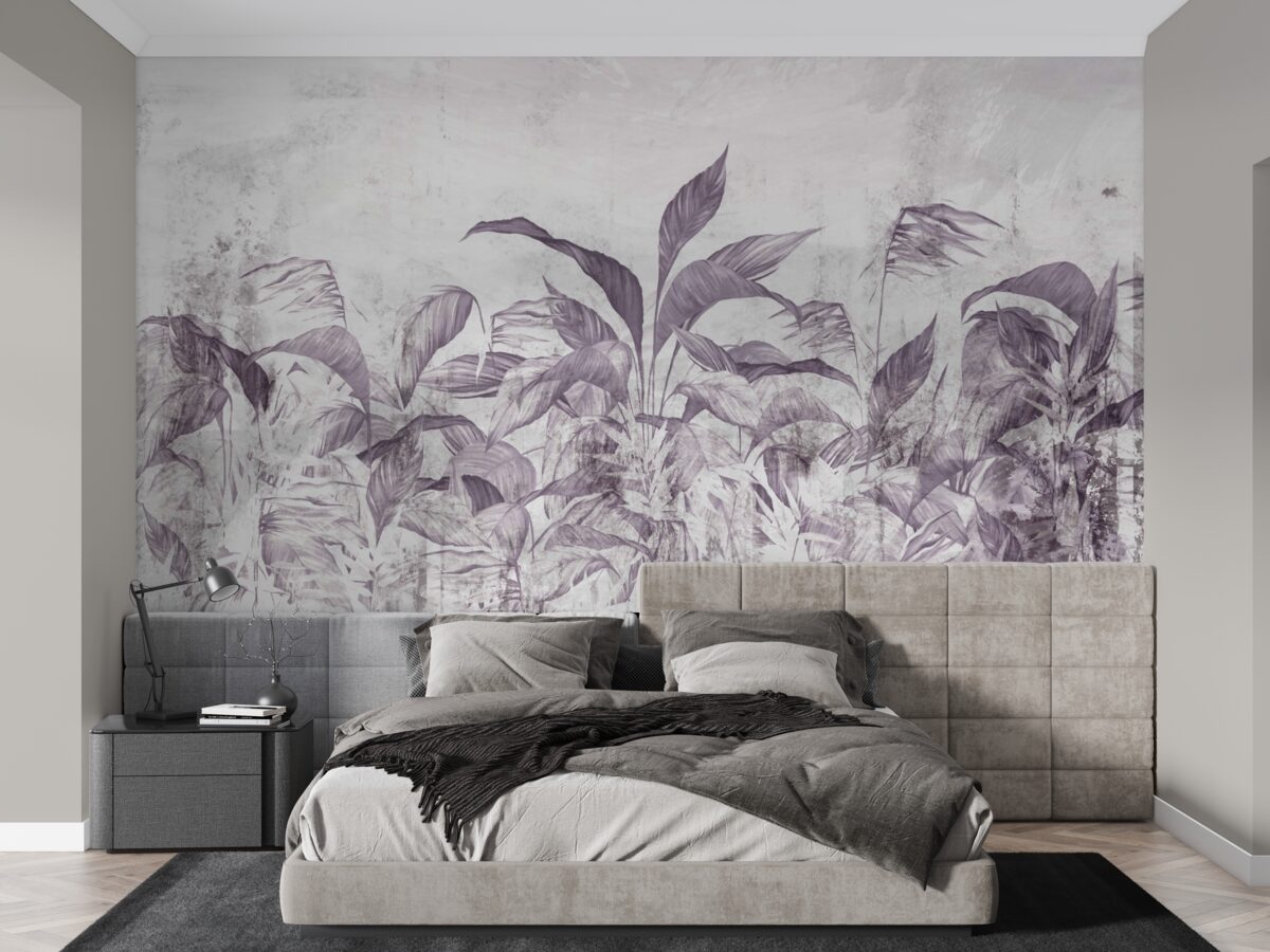 Papier peint la flore et la végétation tropicales lors de fortes pluies