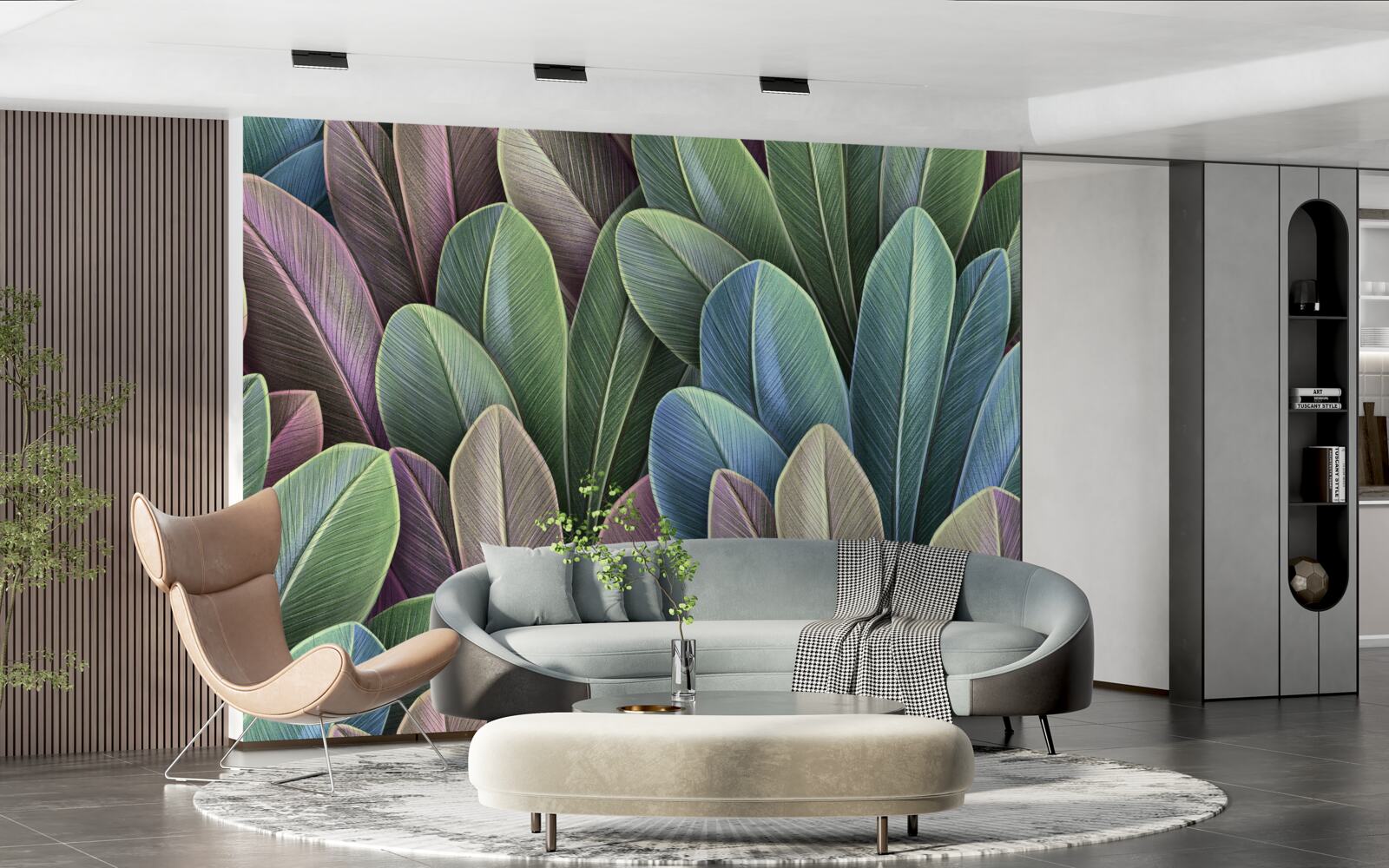 Papier peint les subtilités du spectre des couleurs des feuilles des forêts d'automne