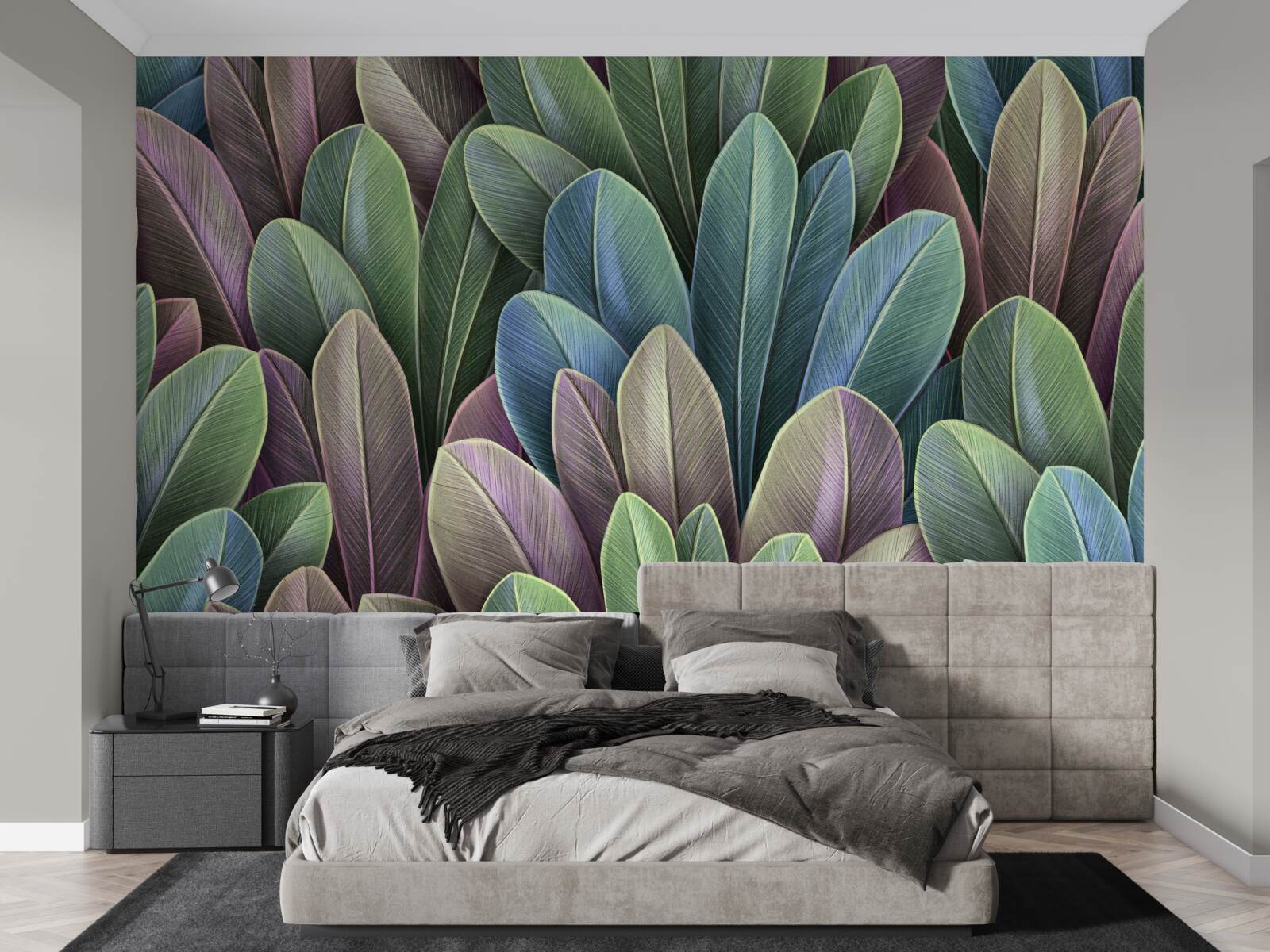 Papier peint les subtilités du spectre des couleurs des feuilles des forêts d'automne