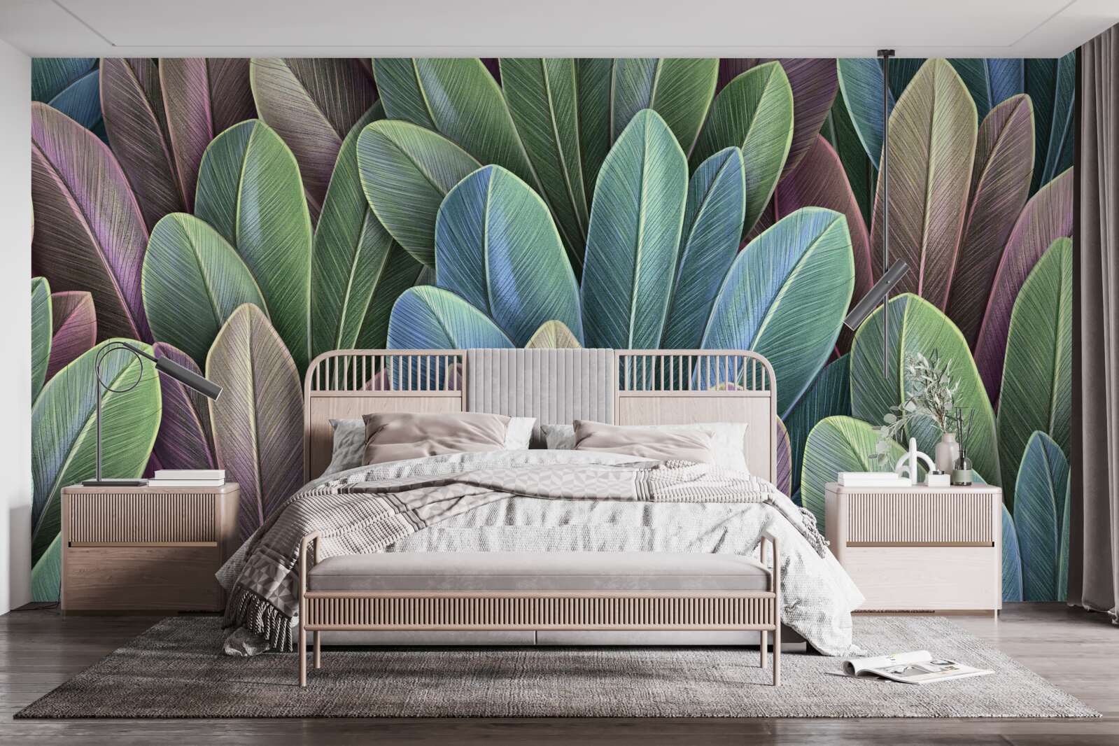 Papier peint les subtilités du spectre des couleurs des feuilles des forêts d'automne