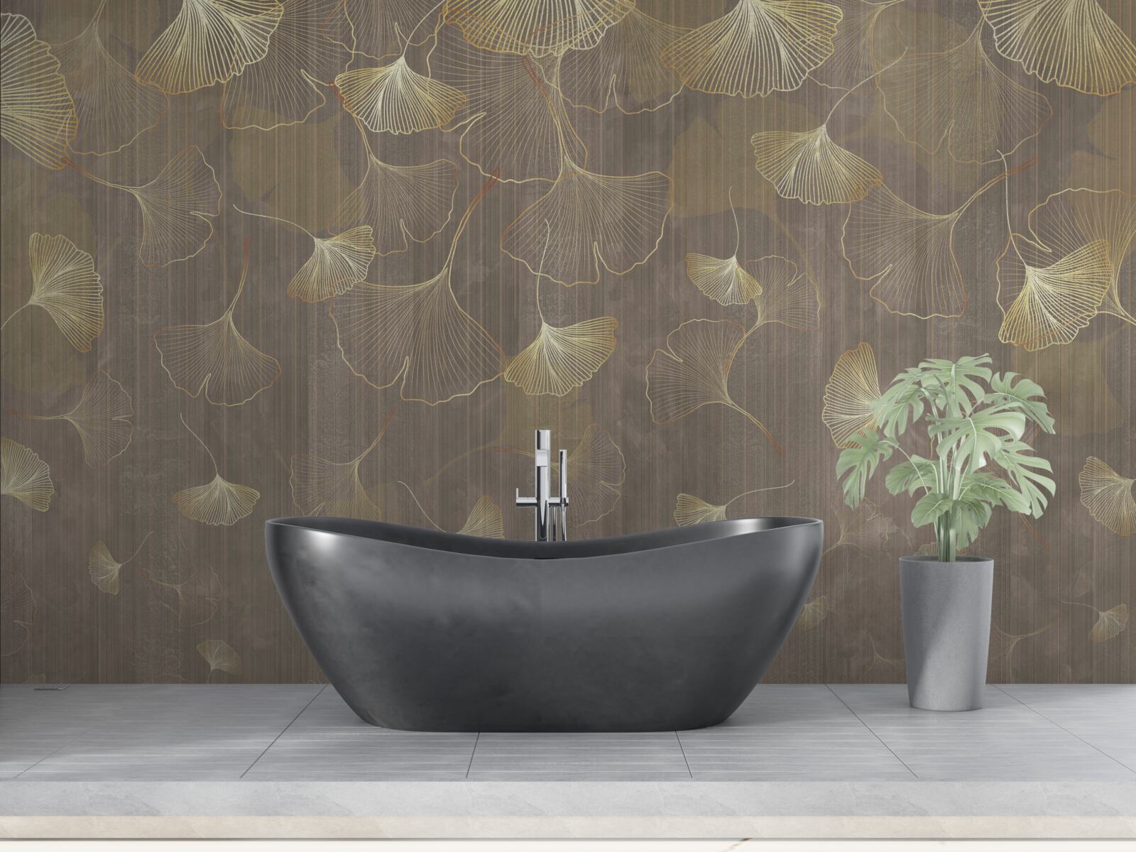 Papier peint pétales de fleurs tombant du ciel