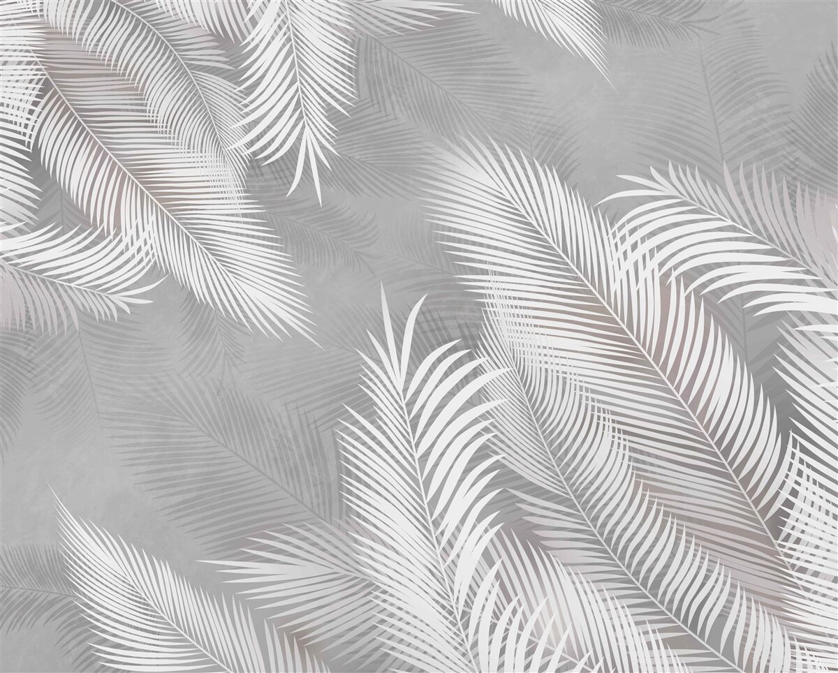 Papier peint les feuilles brillantes ressemblent à des plumes