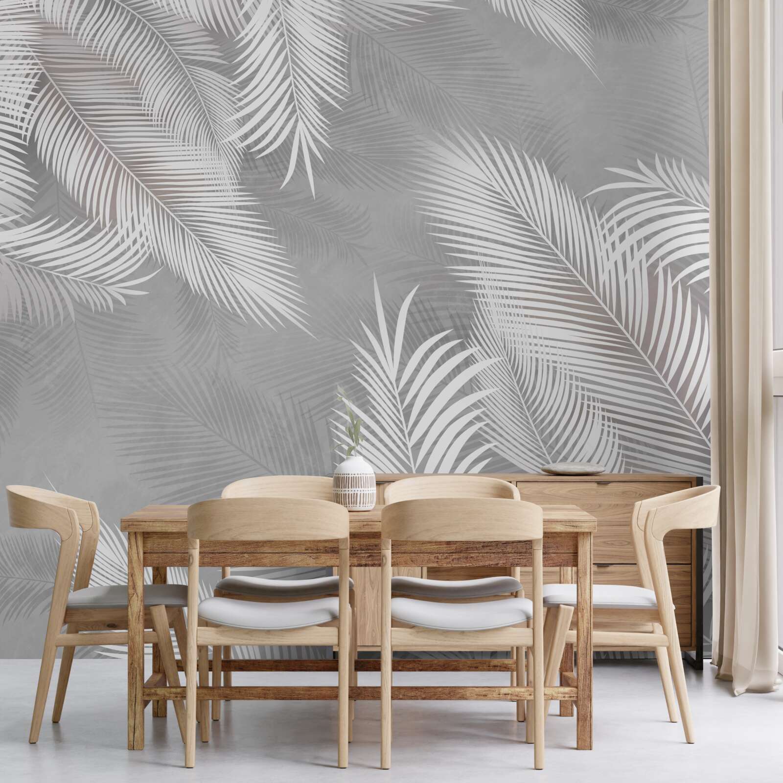 Papier peint les feuilles brillantes ressemblent à des plumes