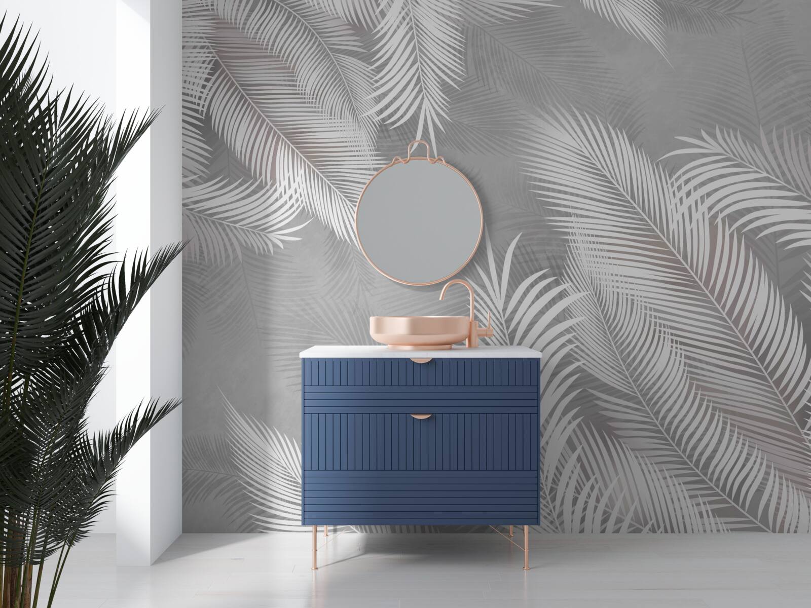 Papier peint les feuilles brillantes ressemblent à des plumes