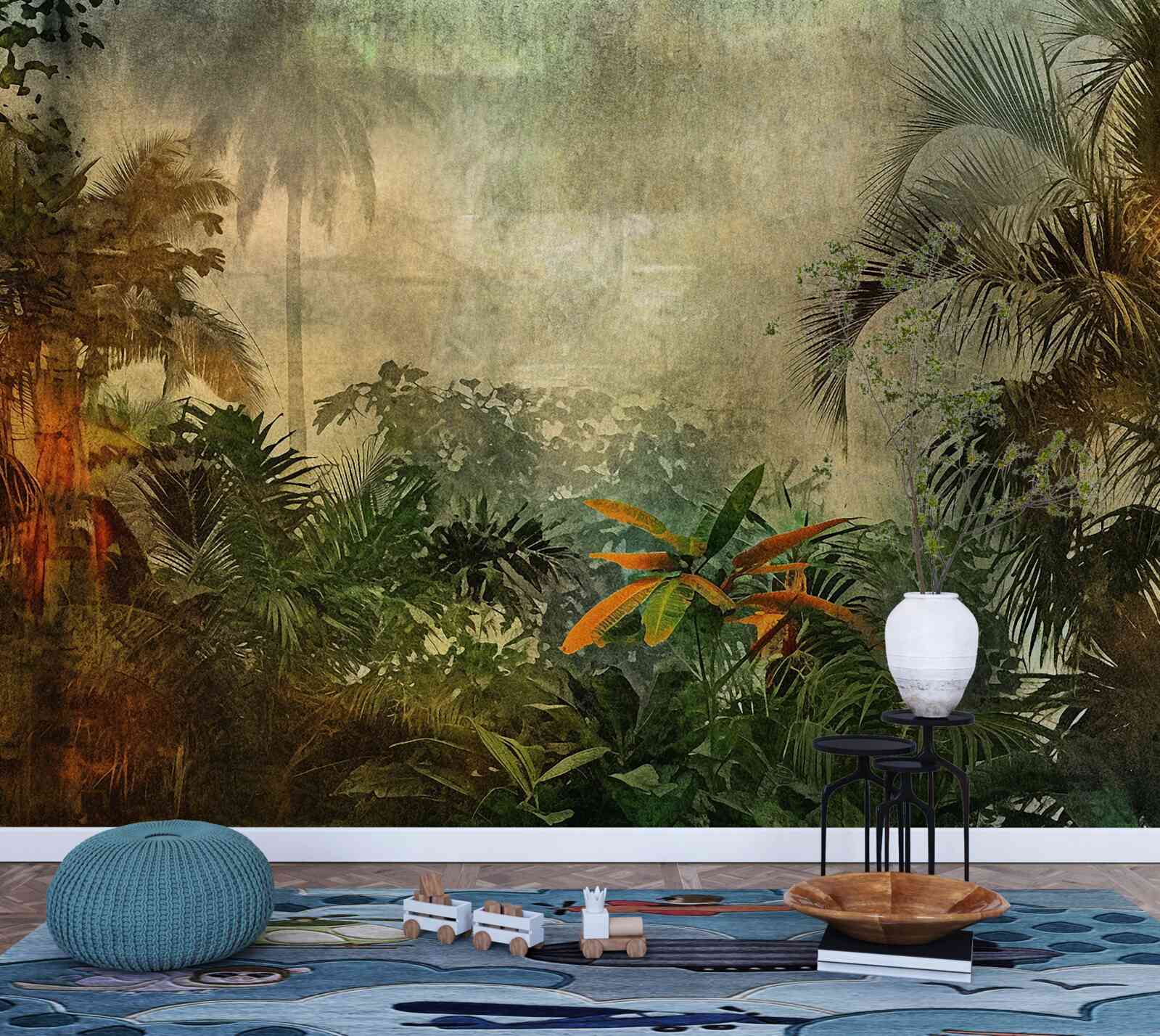 Papier peint la flore luxuriante des forêts tropicales