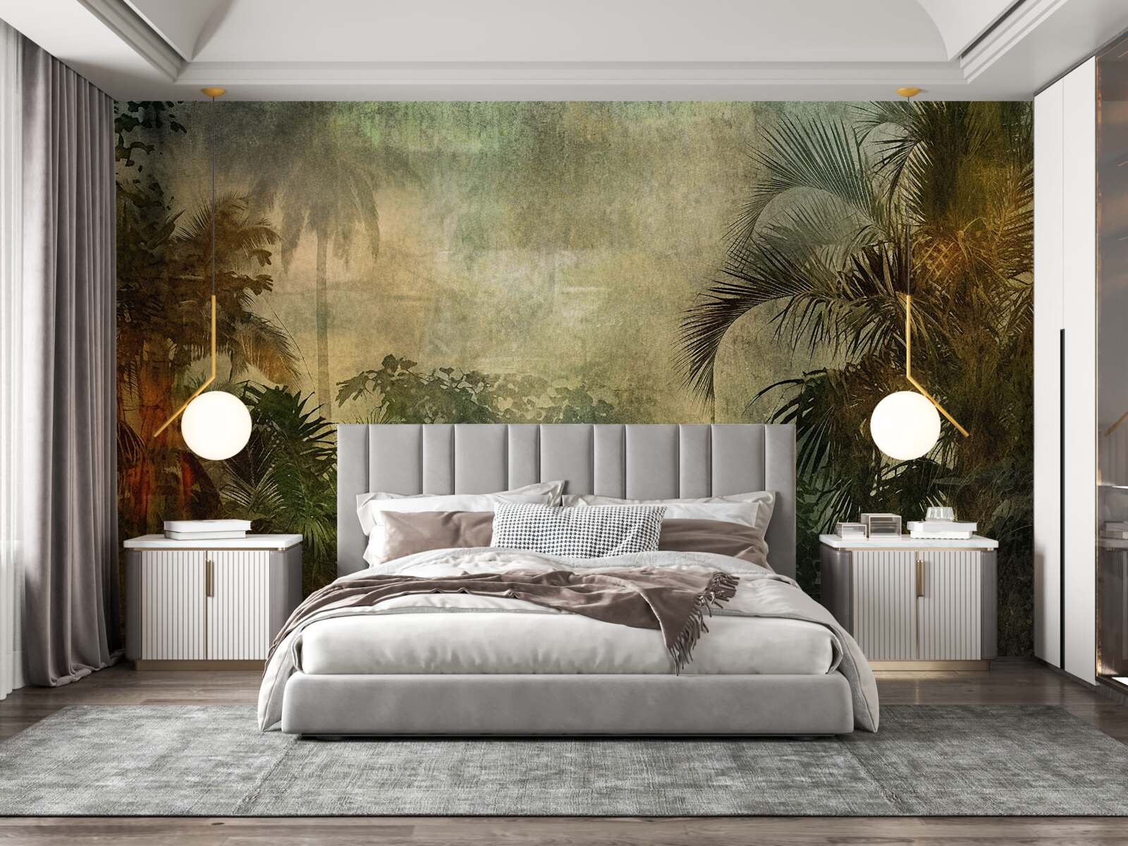 Papier peint la flore luxuriante des forêts tropicales