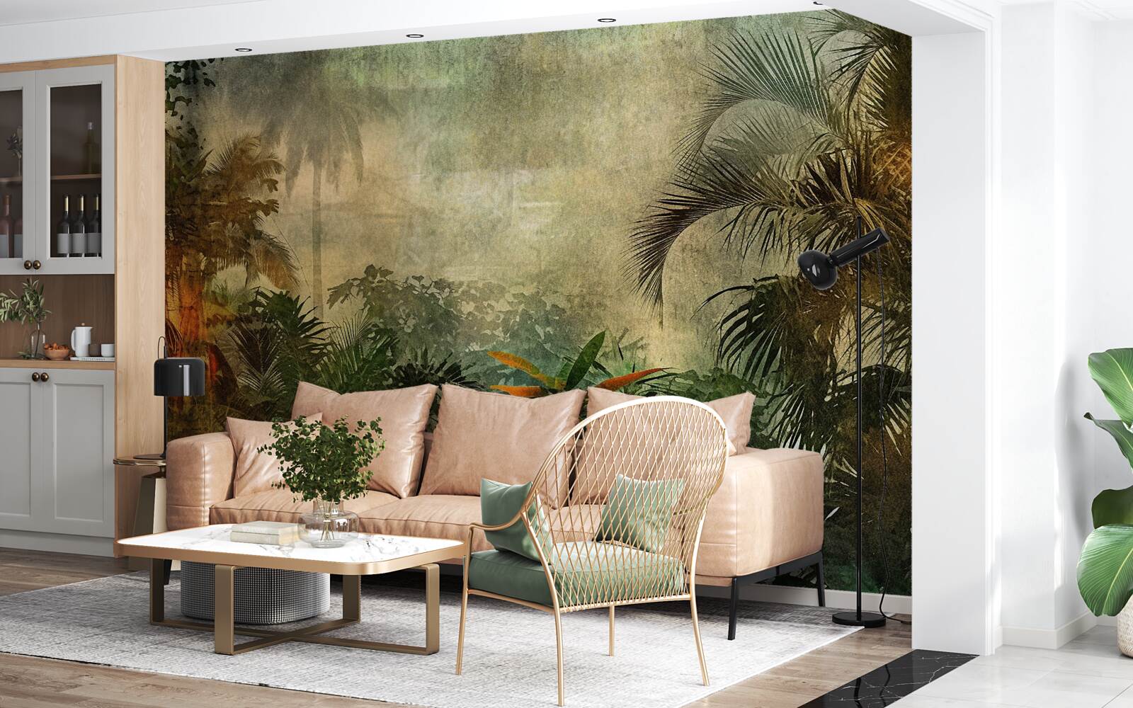 Papier peint la flore luxuriante des forêts tropicales