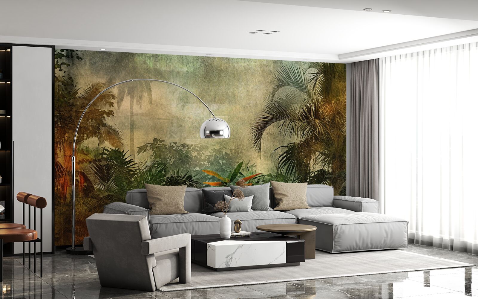 Papier peint la flore luxuriante des forêts tropicales