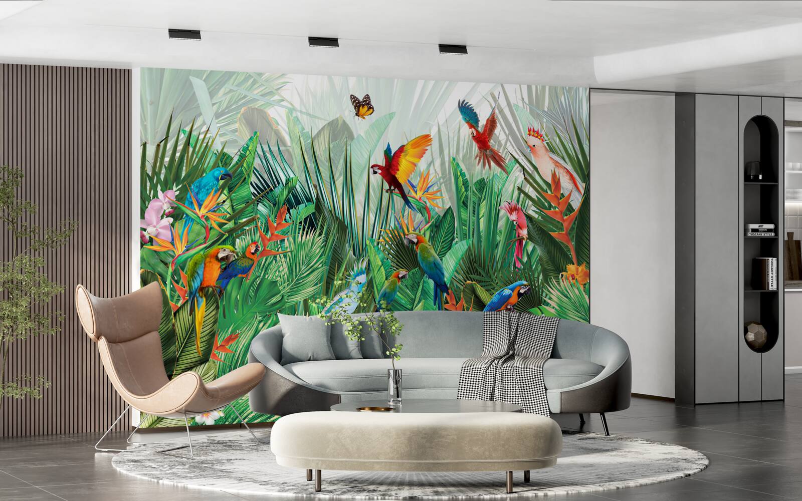 Papier peint habitants de la jungle