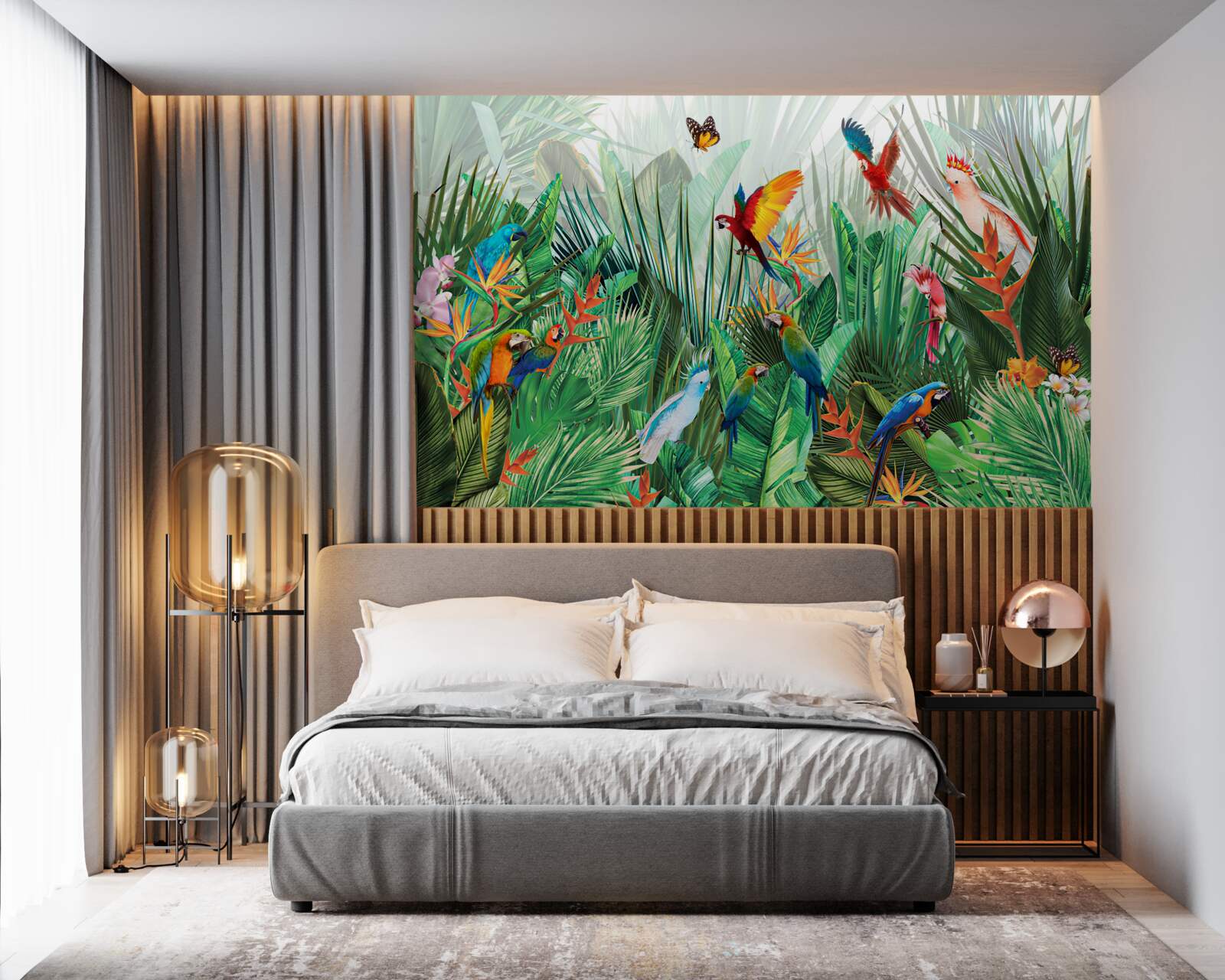 Papier peint habitants de la jungle