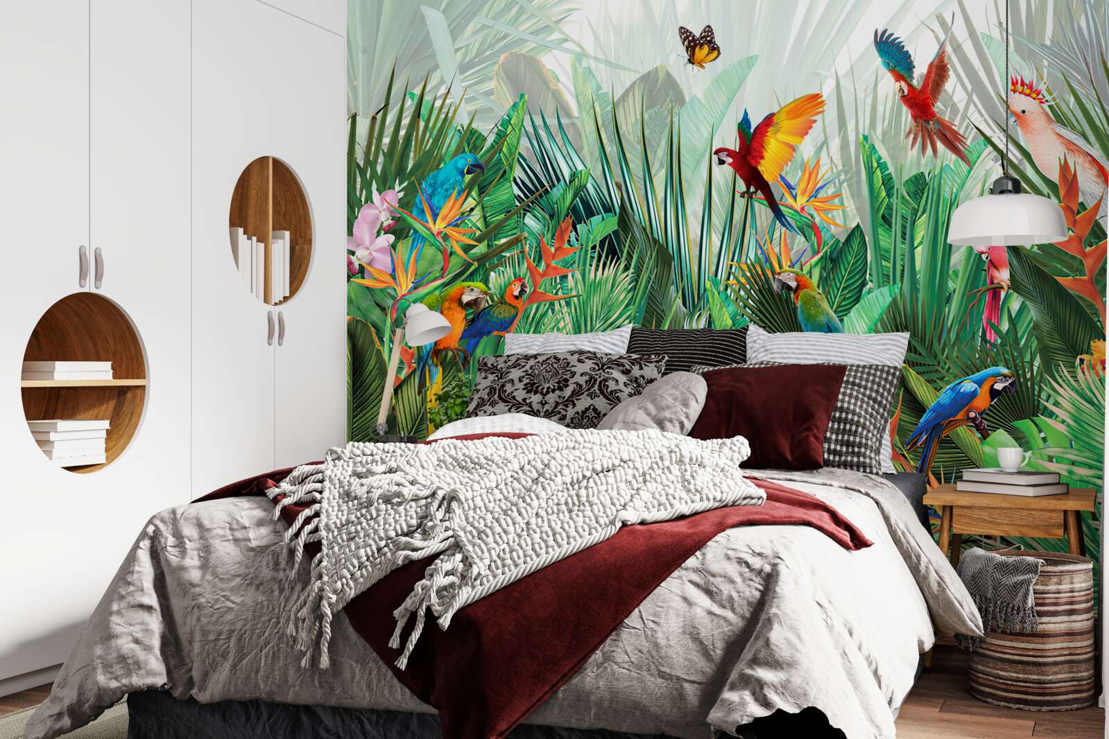 Papier peint habitants de la jungle