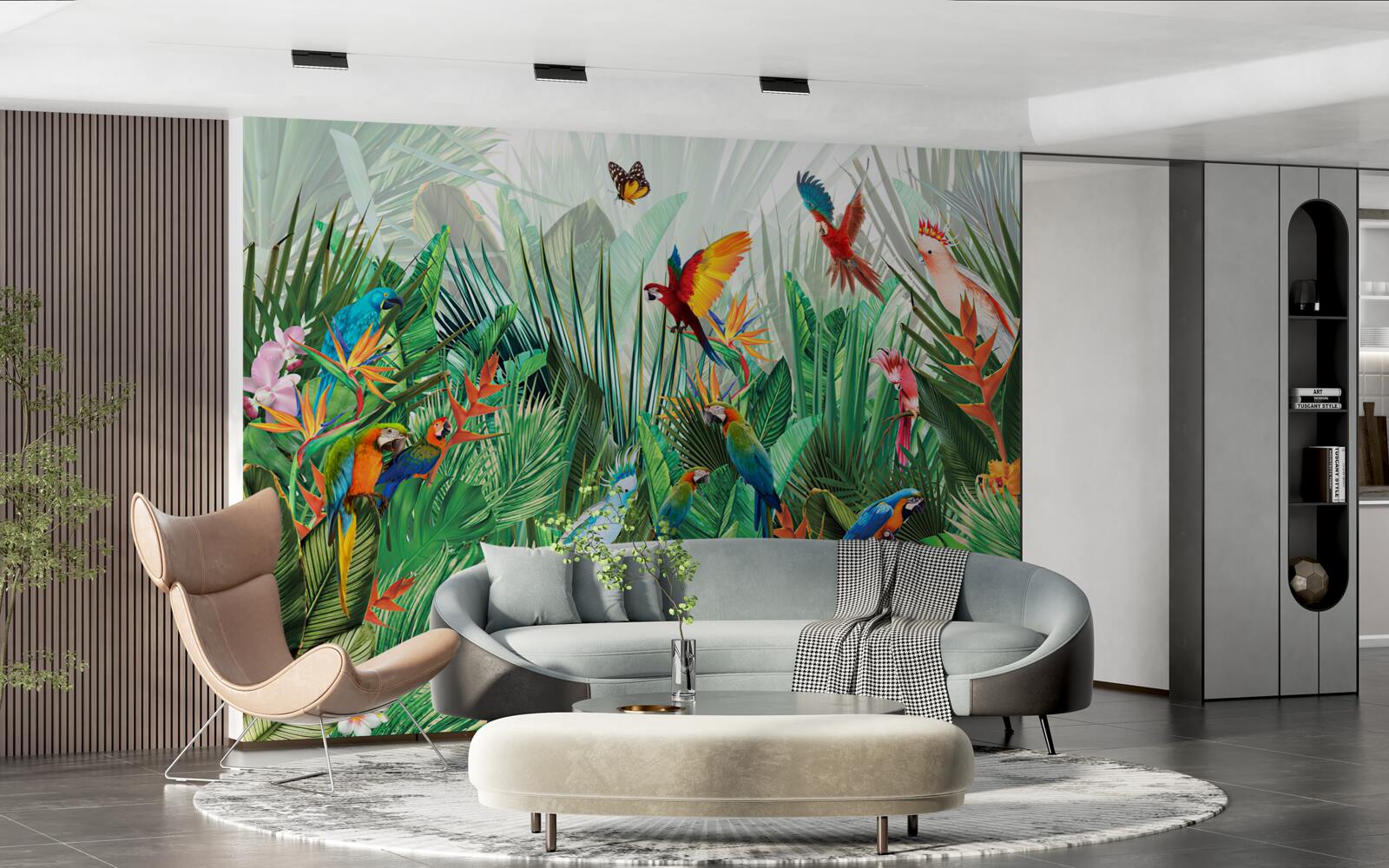 Papier peint habitants de la jungle