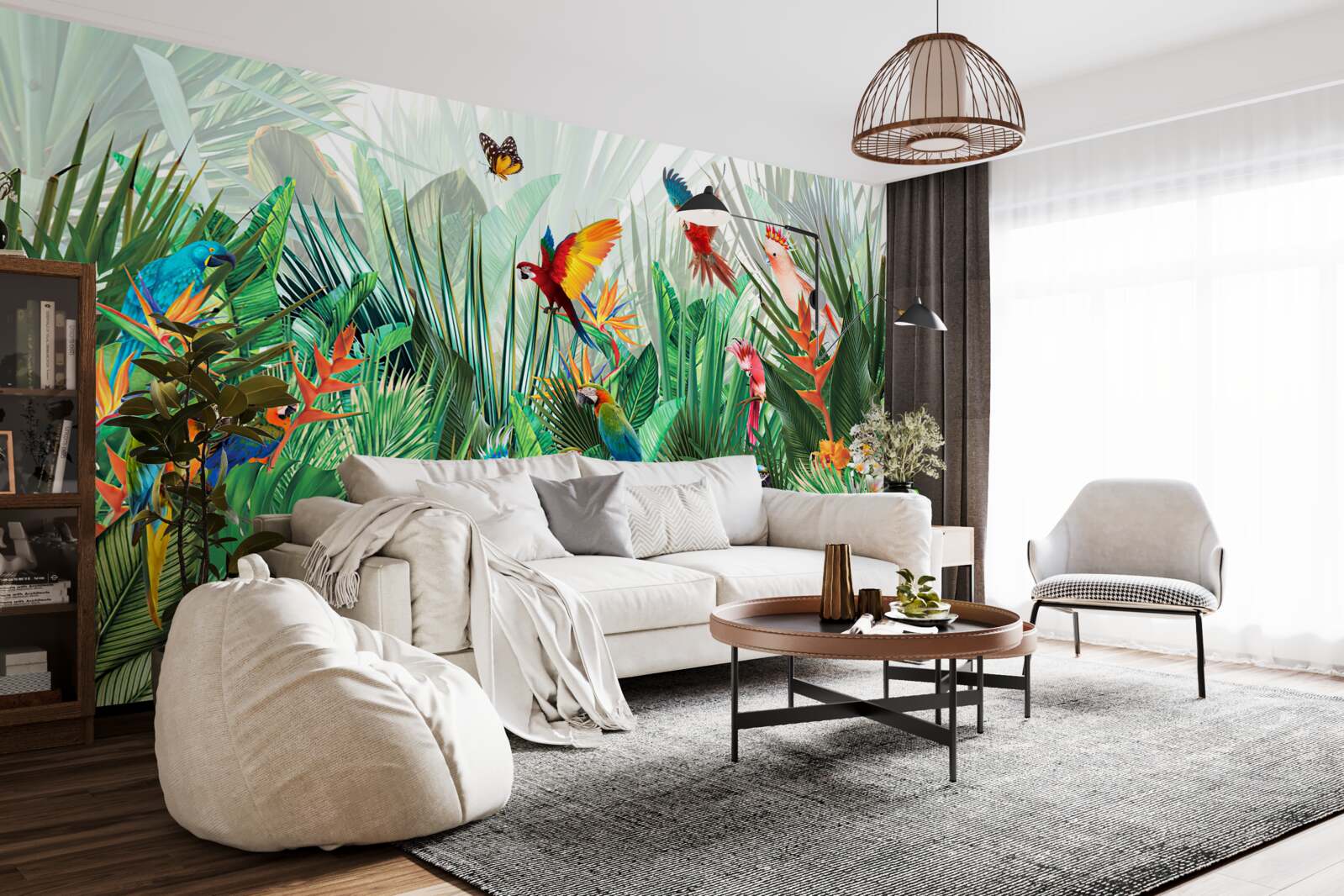 Papier peint habitants de la jungle