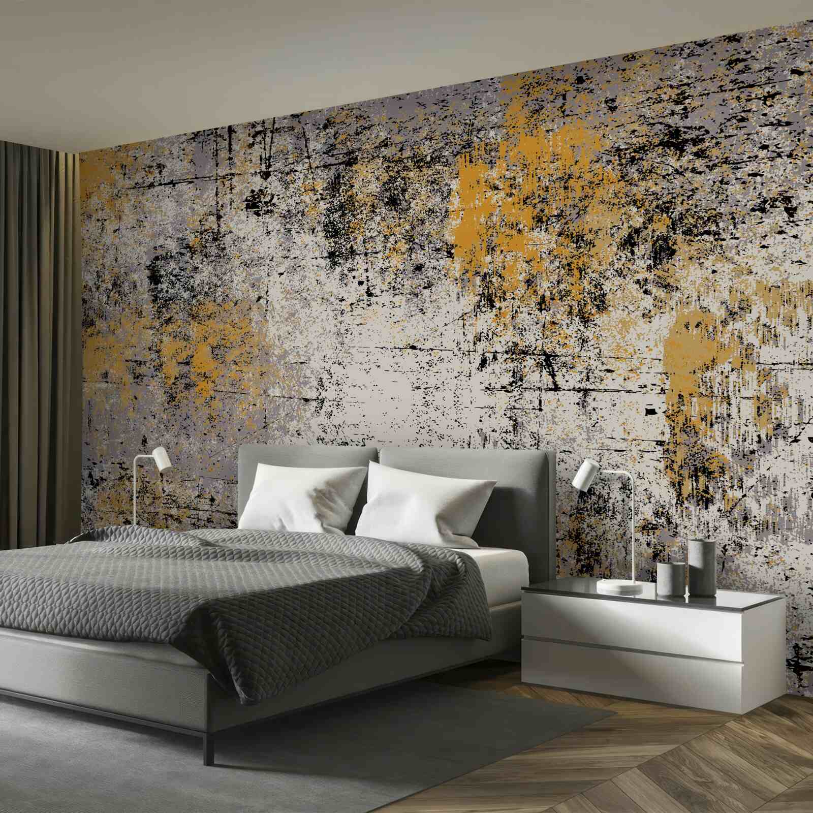 Papier peint abstraction sur un rivage calme d'automne