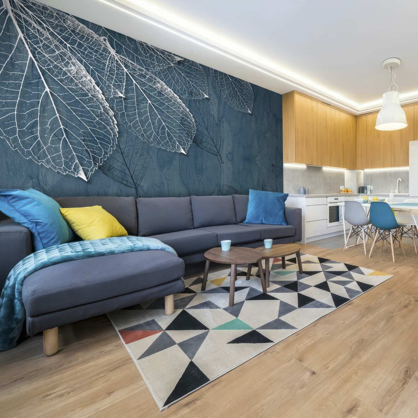 Papier peint les feuilles sont aussi transparentes que les ailes d'un papillon