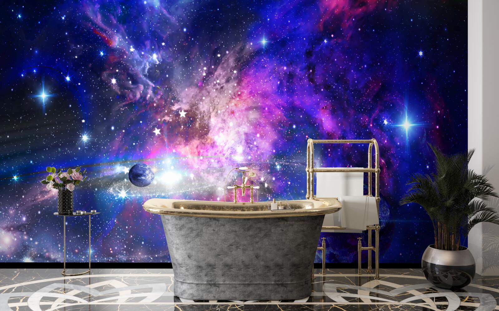 Papier peint planètes et galaxies