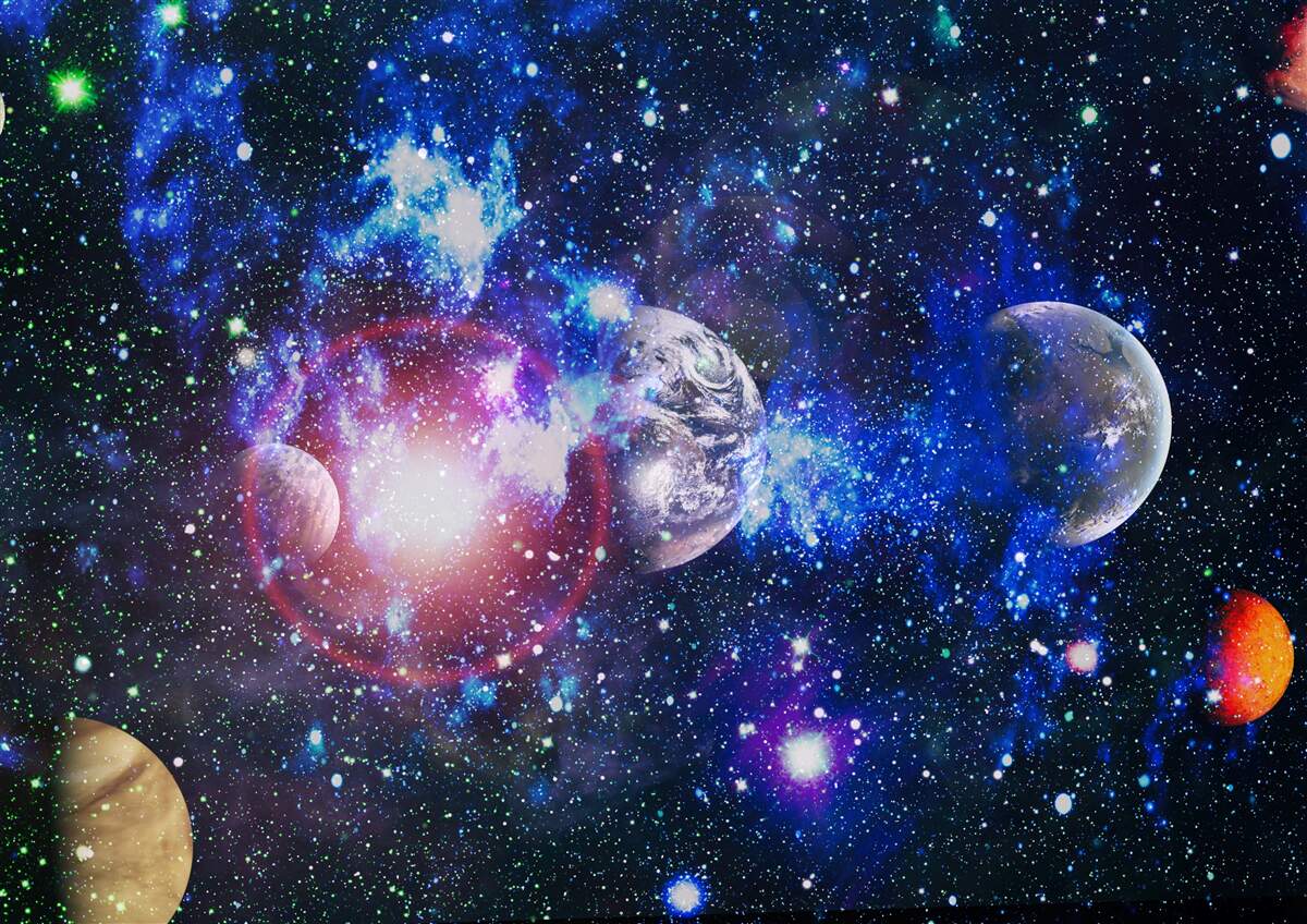 Papier peint un univers spacieux et mystérieux
