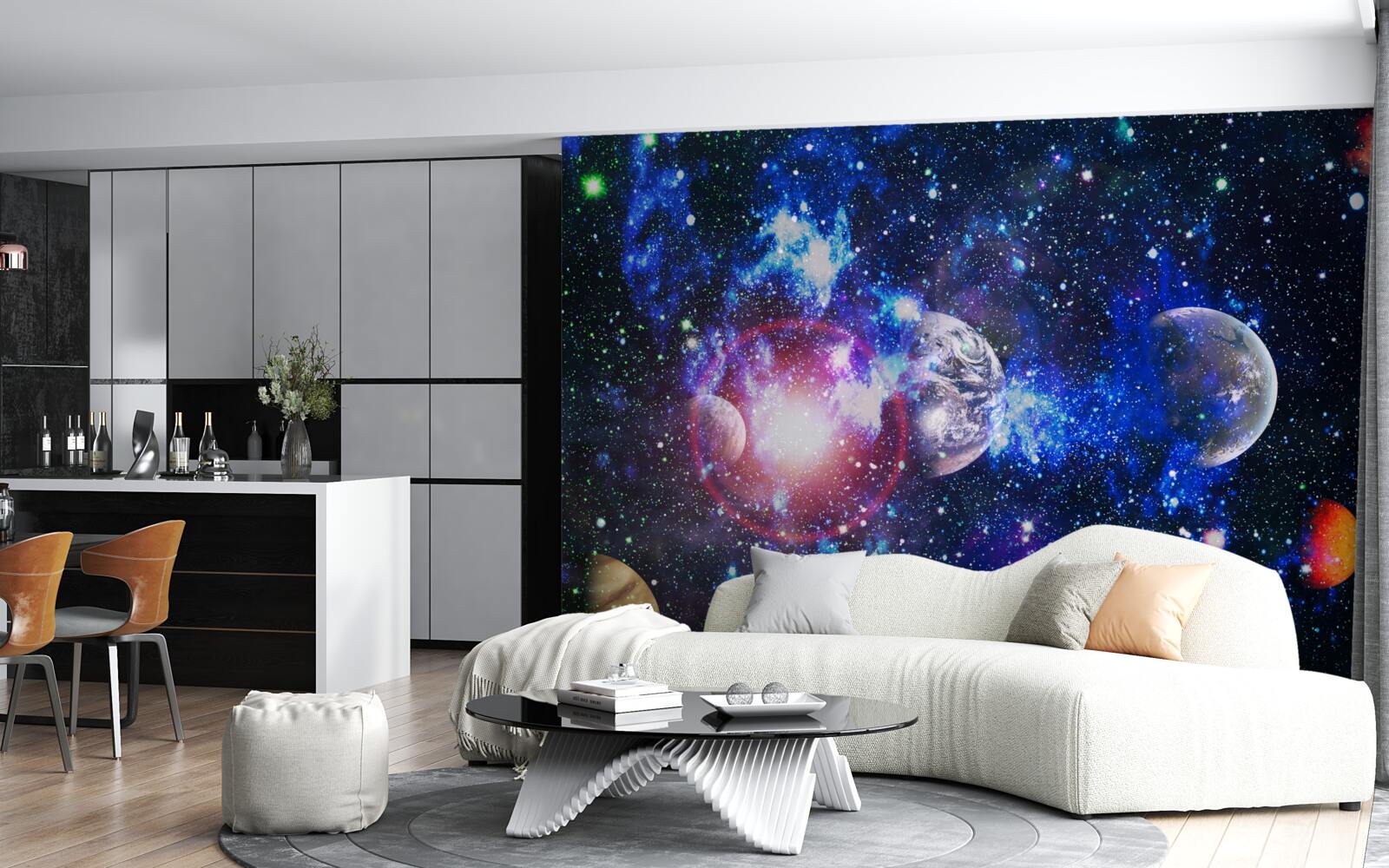 Papier peint un univers spacieux et mystérieux