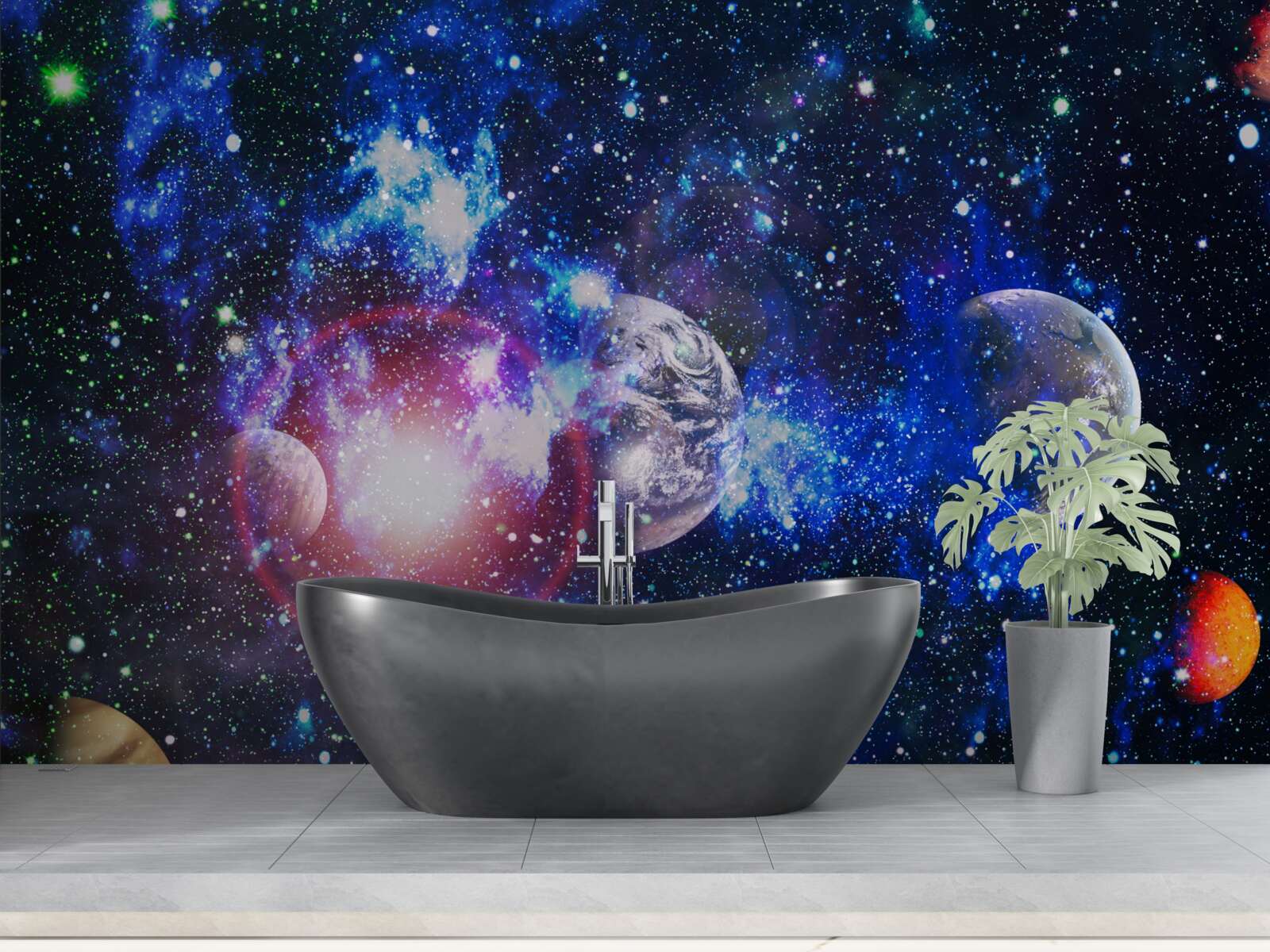 Papier peint un univers spacieux et mystérieux