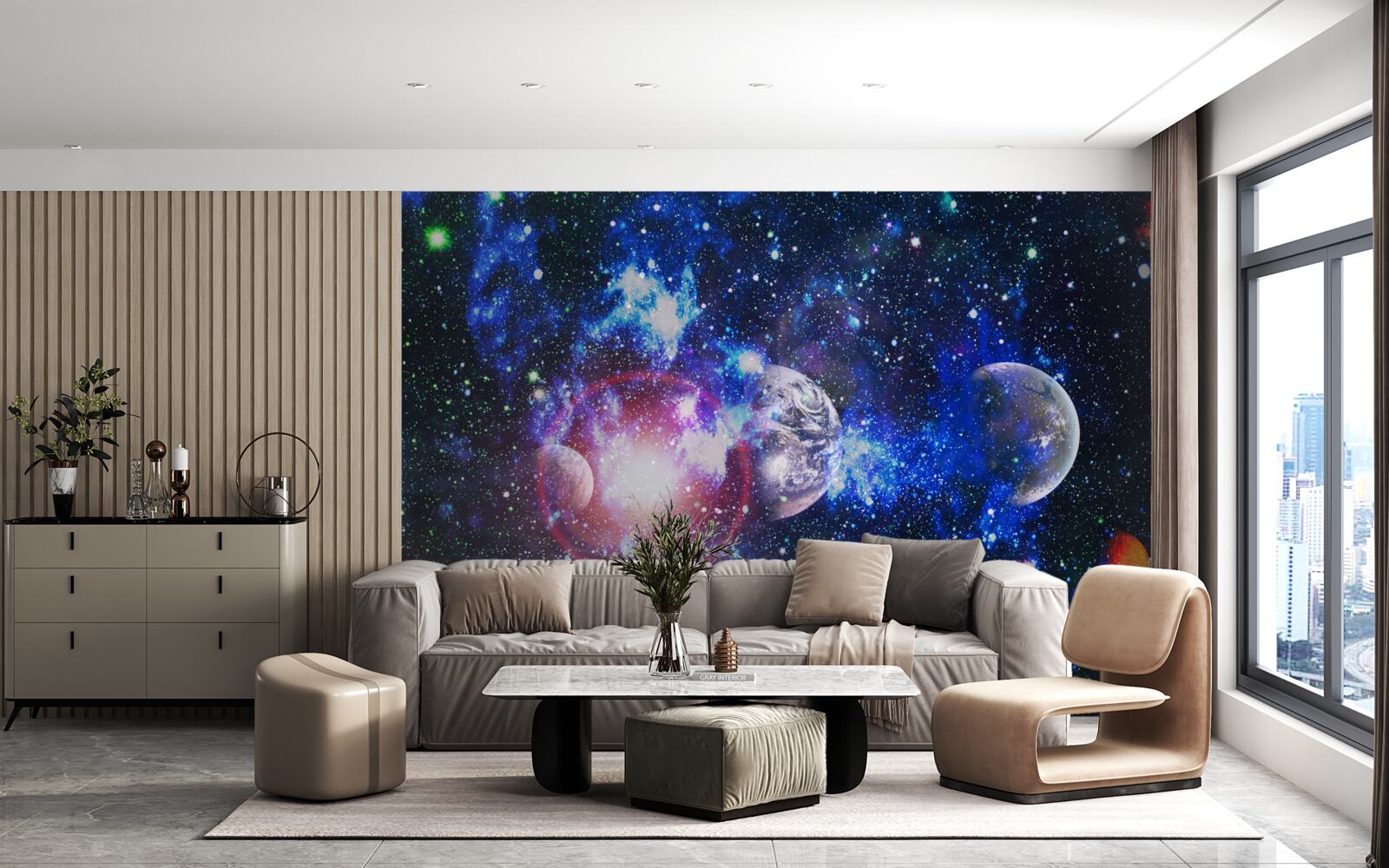 Papier peint un univers spacieux et mystérieux