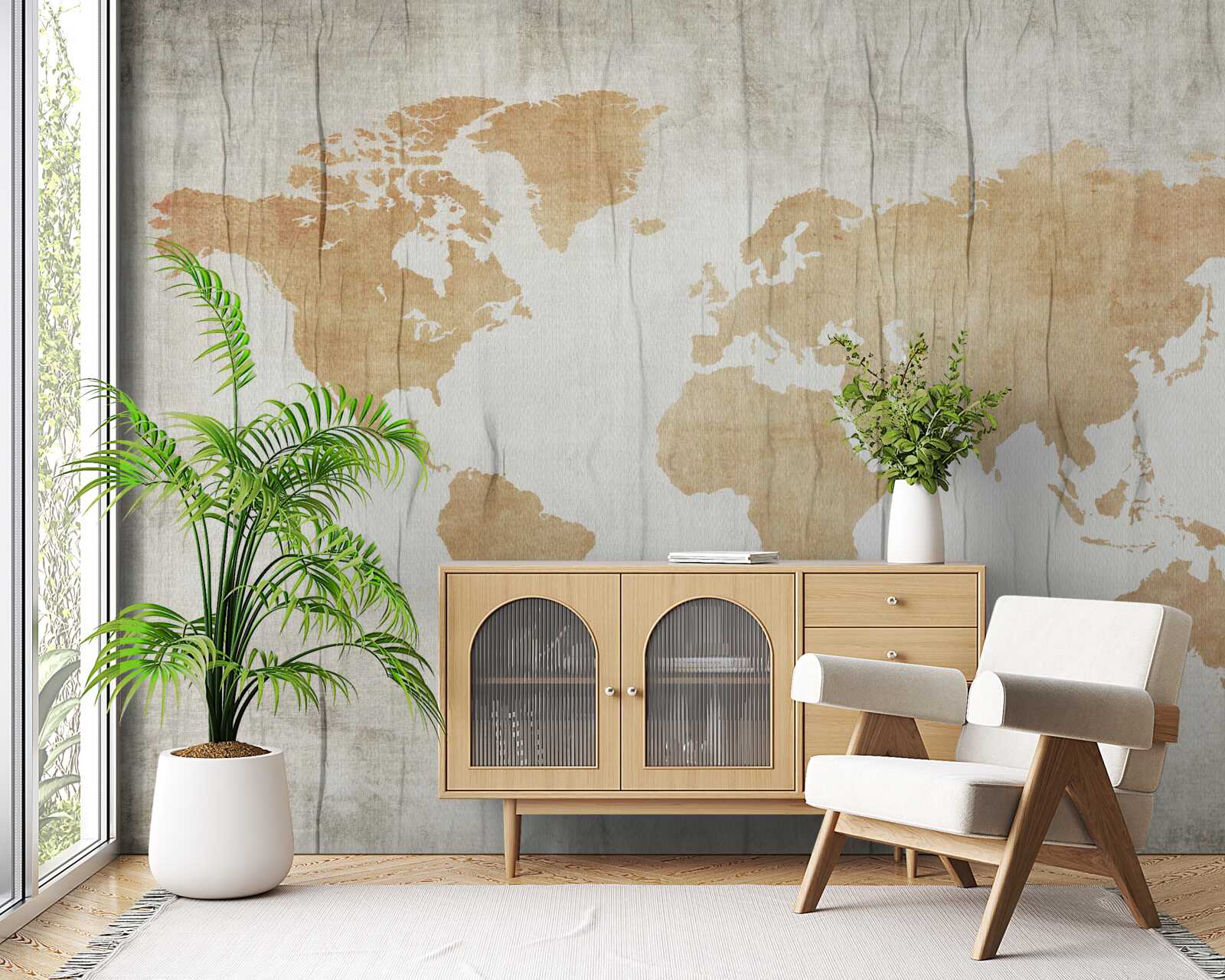 Papier peint profils de pays dans l'atlas géographique de la terre