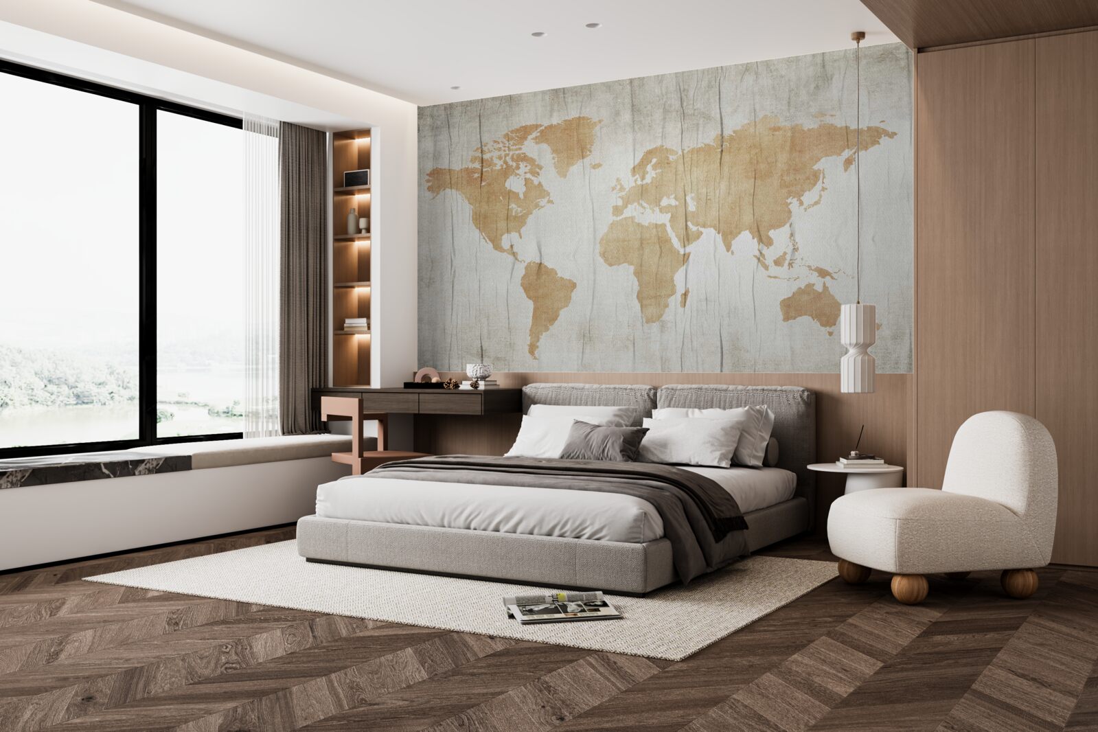 Papier peint profils de pays dans l'atlas géographique de la terre