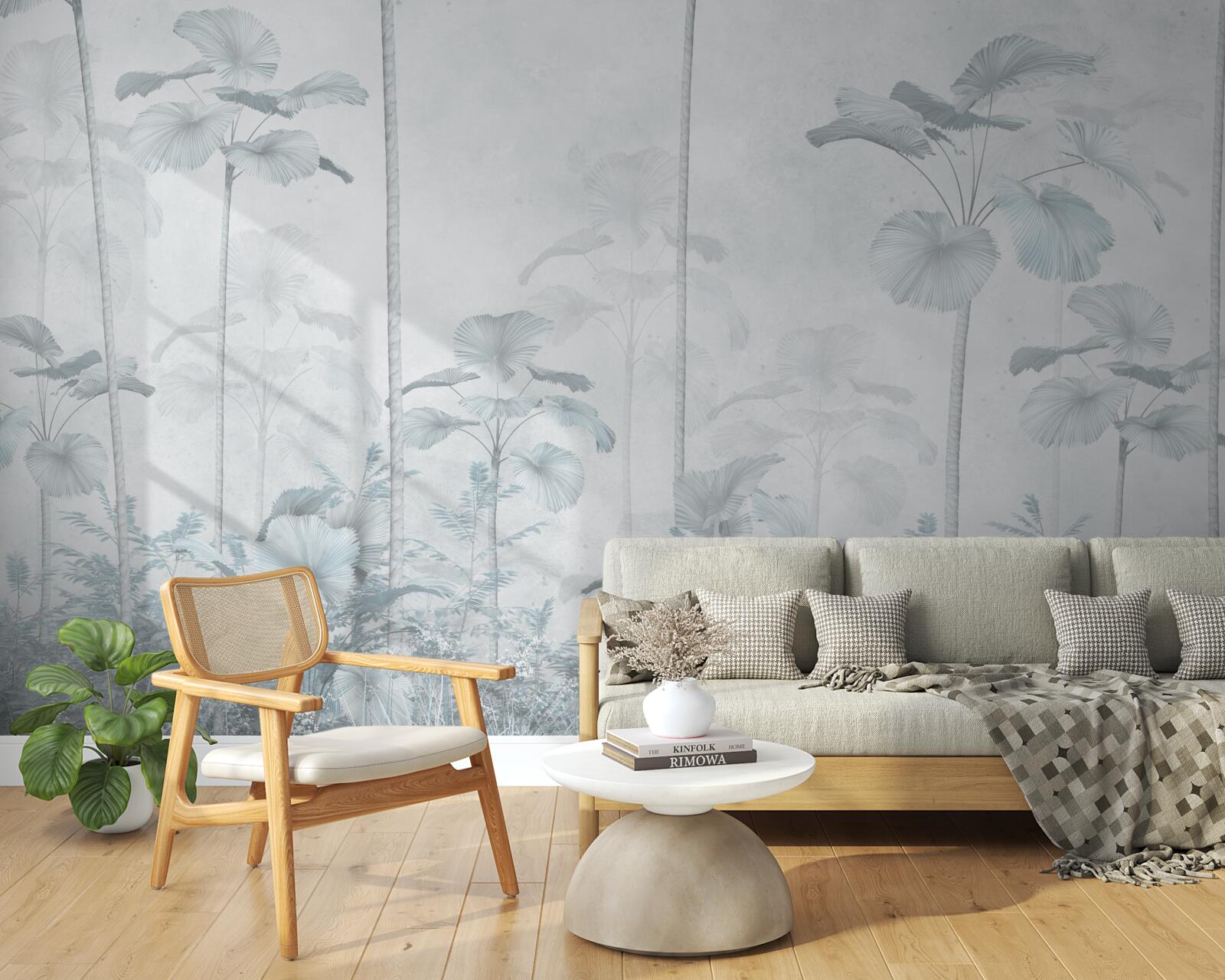 Papier peint brouillard dense dans la région tropicale