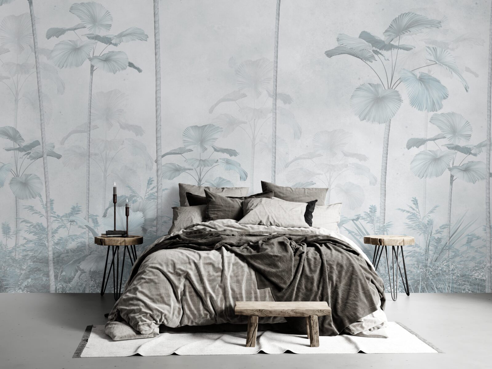 Papier peint brouillard dense dans la région tropicale