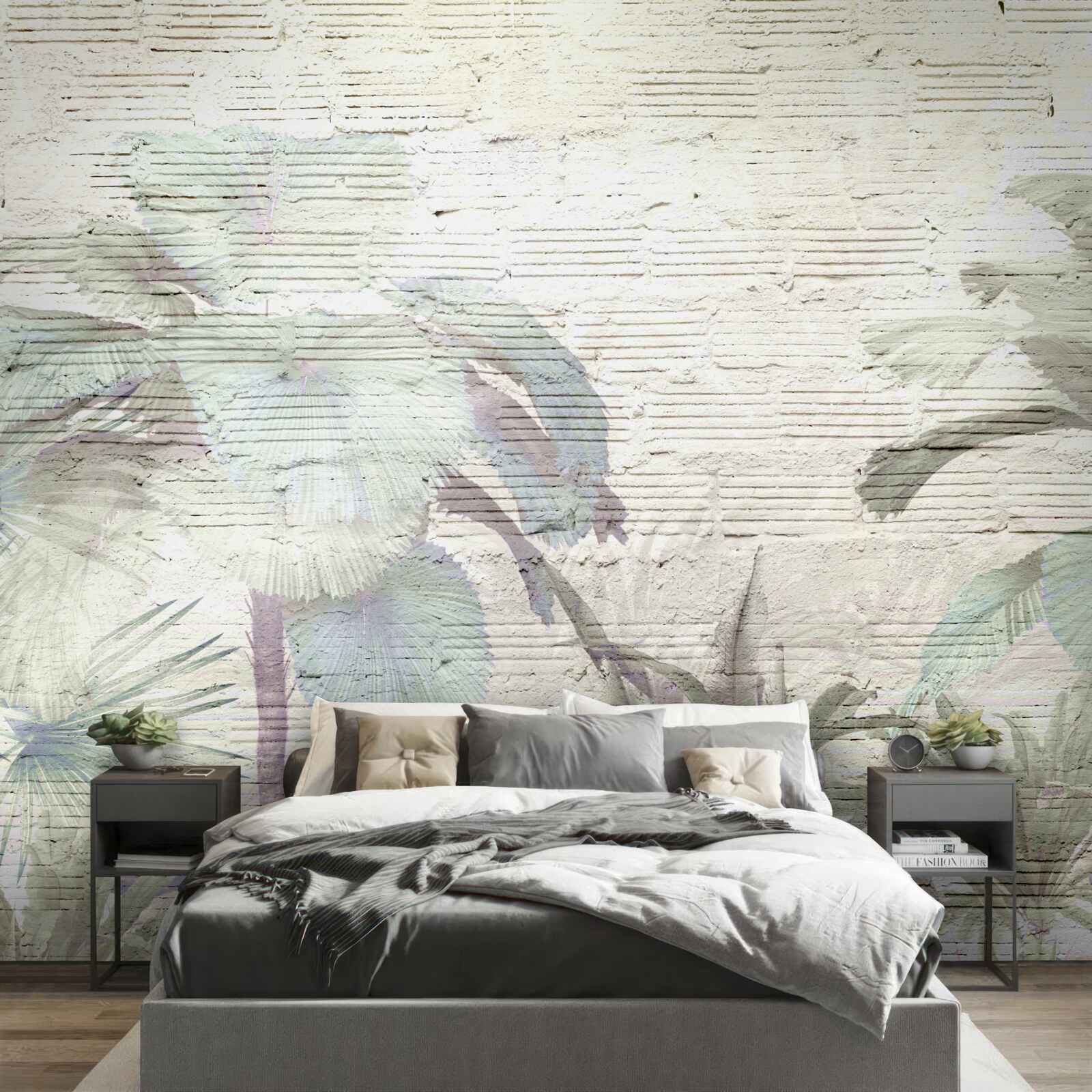 Papier peint les plantes tropicales exposées à des vents violents