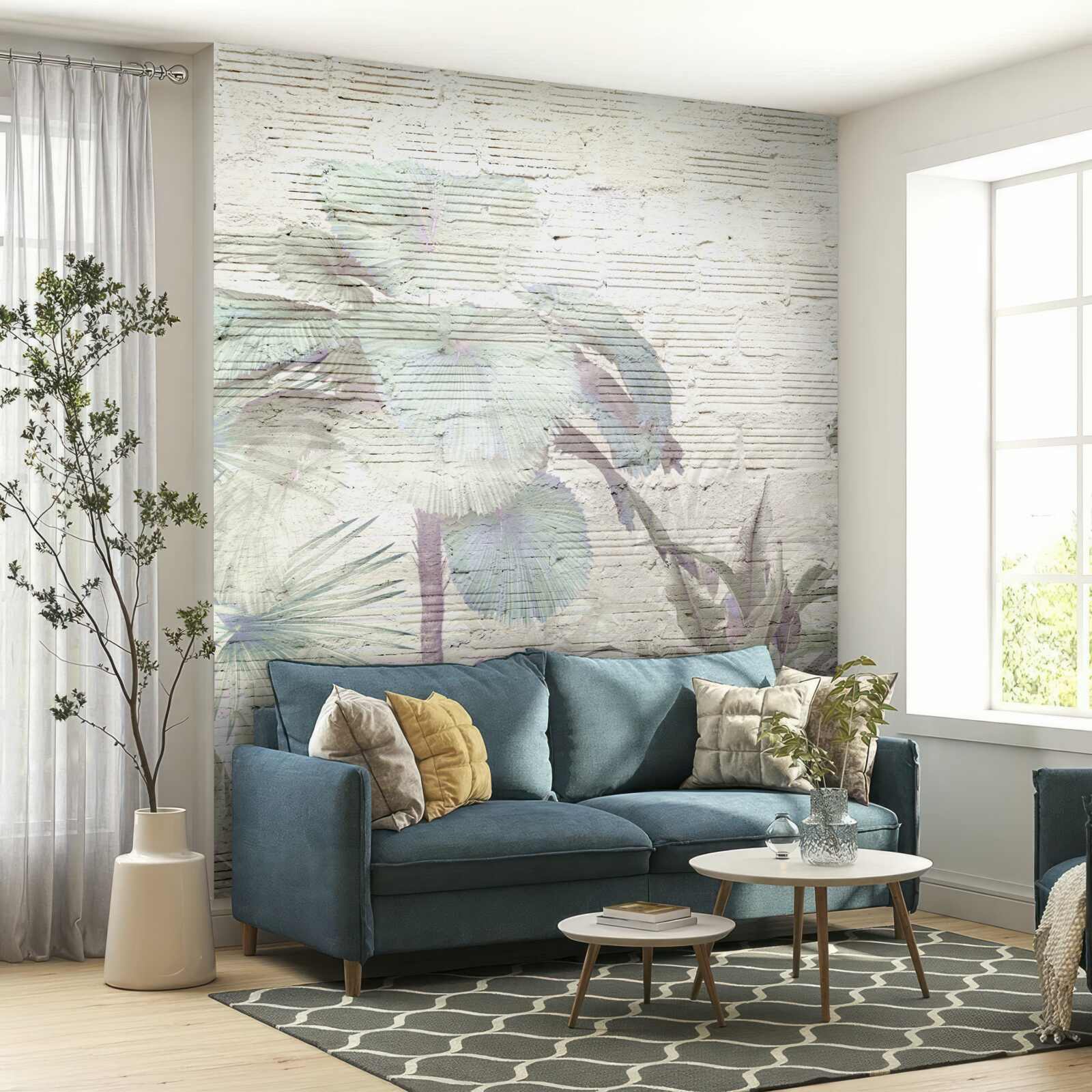 Papier peint les plantes tropicales exposées à des vents violents