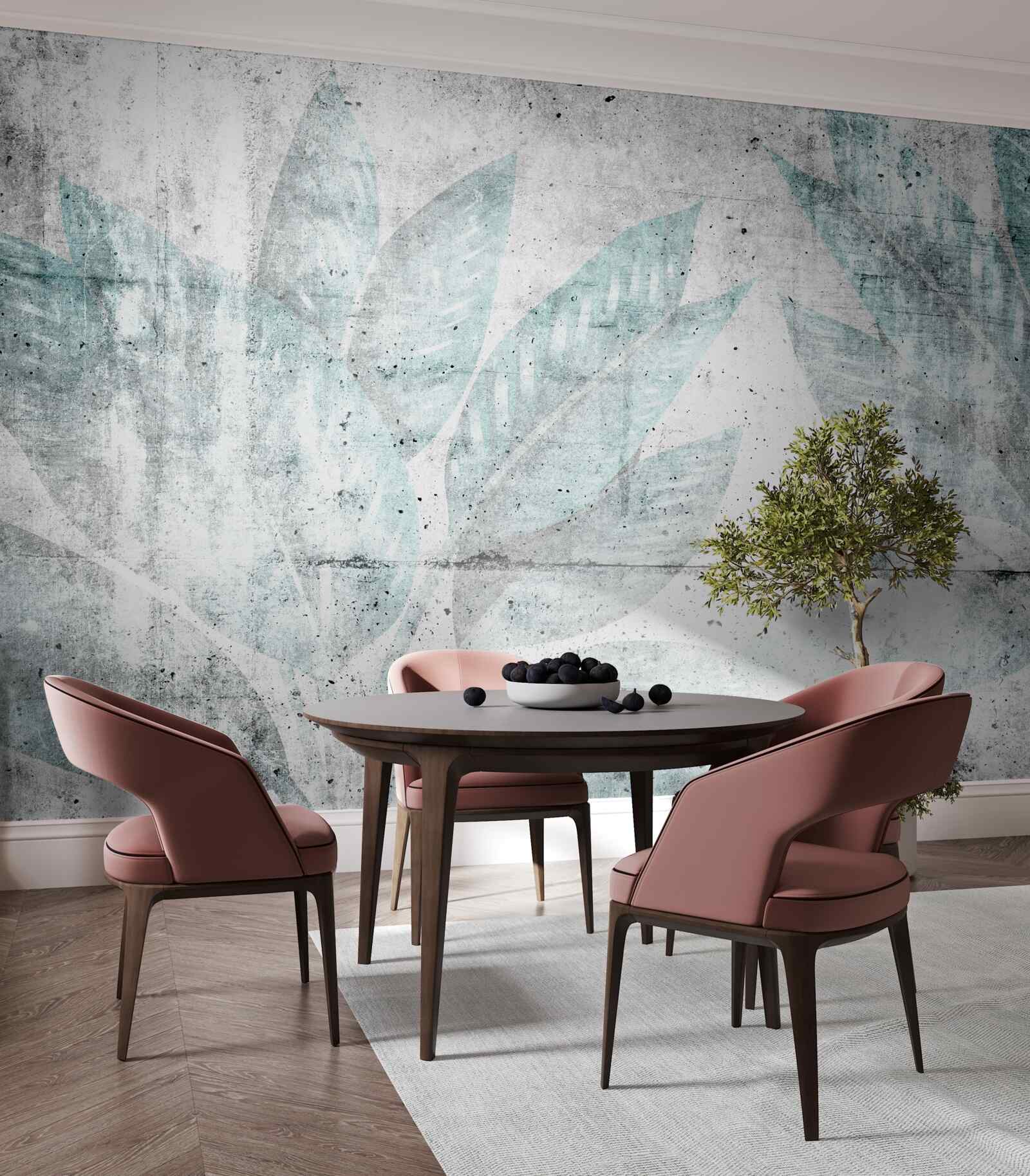 Papier peint impressions de grandes feuilles d'automne