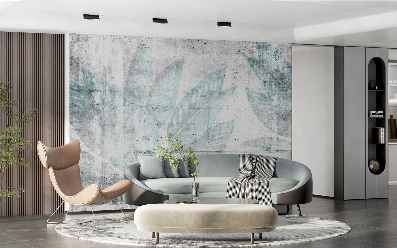 Papier peint impressions de grandes feuilles d'automne