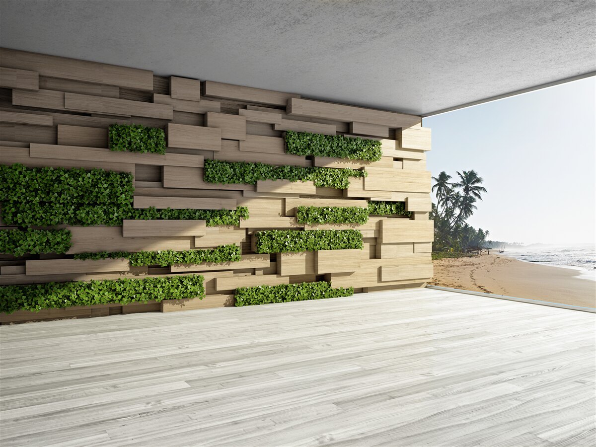 Papier peint à la conquête de la plage, du mur de pierre