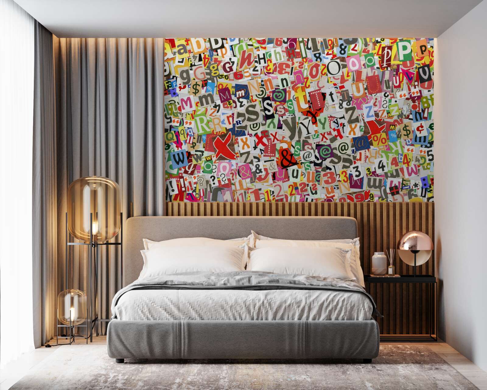 Papier peint les graffitis contiennent beaucoup de lettres et de chiffres