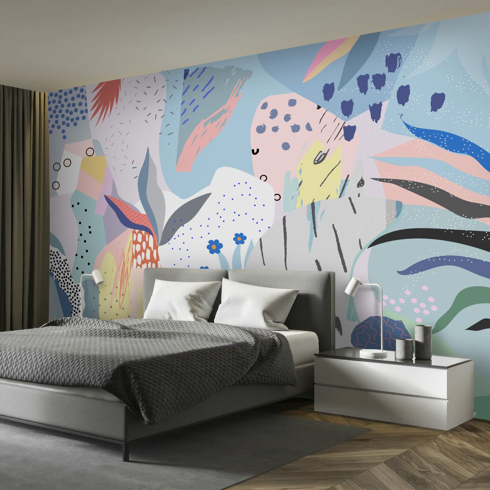 Papier peint abstraction de la forêt tropicale