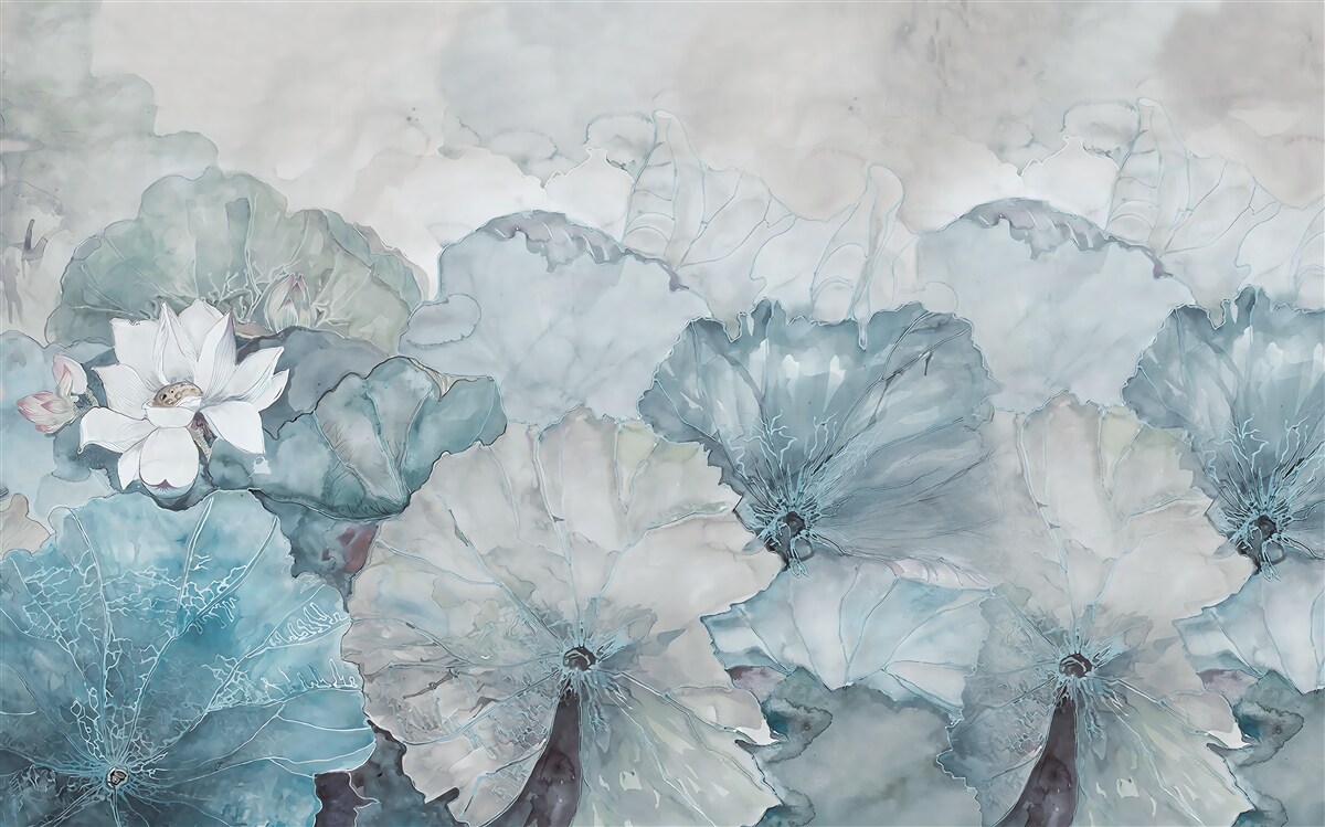 Papier peint le brouillard enveloppe la végétation tropicale