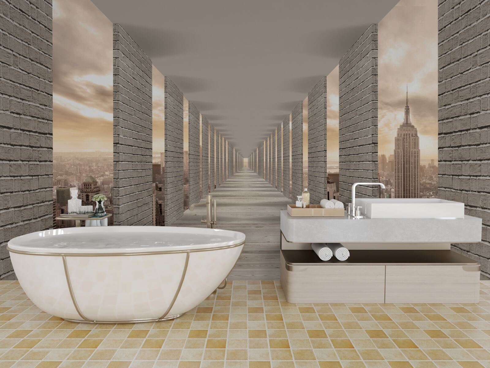 Papier peint le tunnel de new york