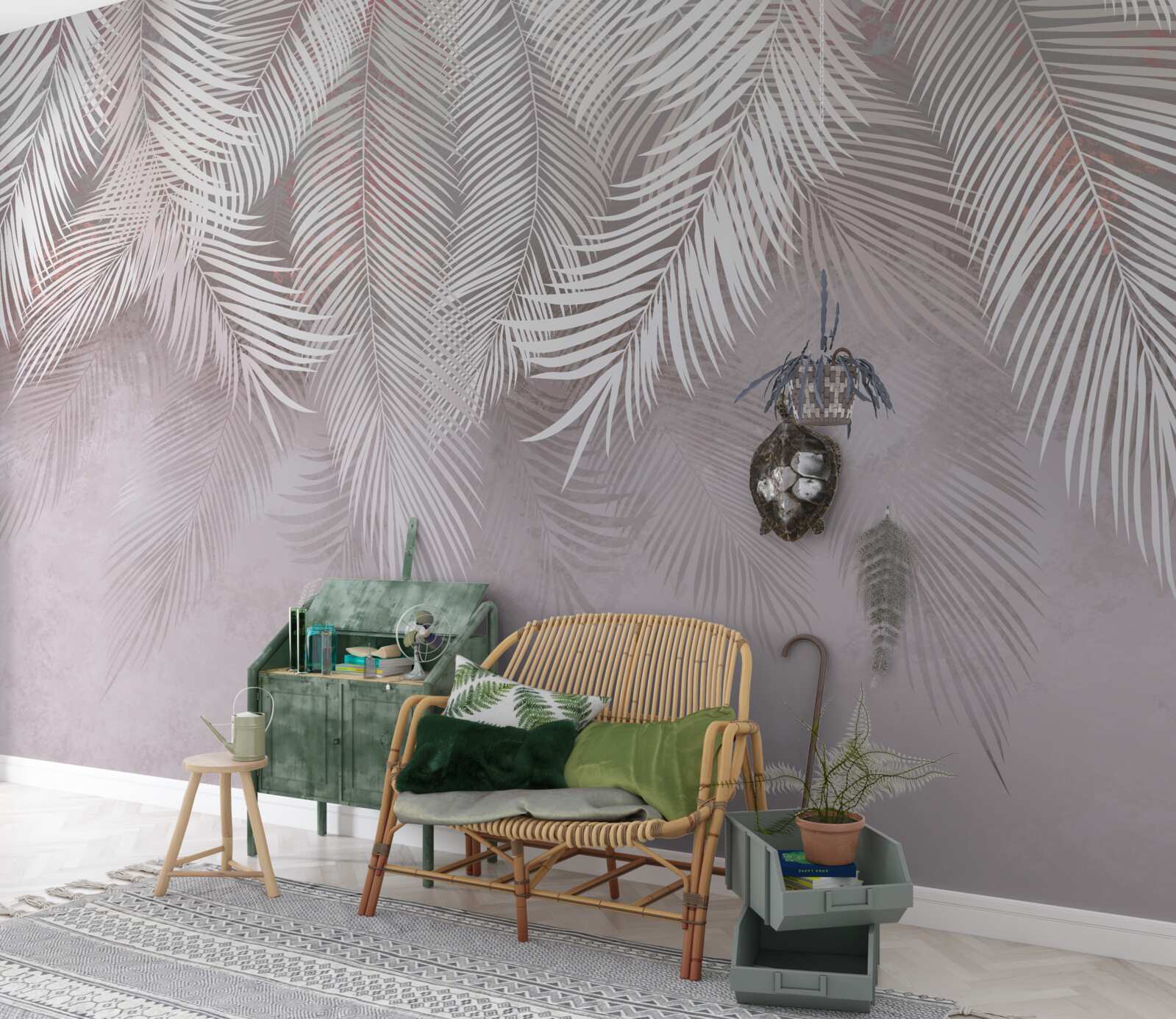 Papier peint de grands panaches lumineux aspirent à l'humidité